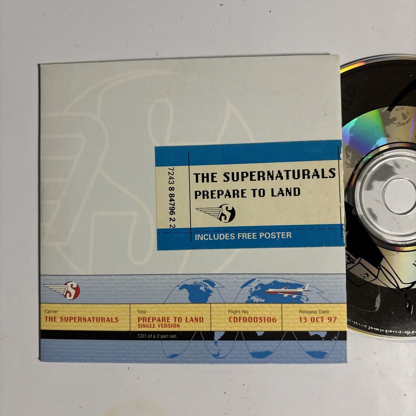 The Supernaturals – Prepare To Land (1997, CD1, CD) CDFOODS106