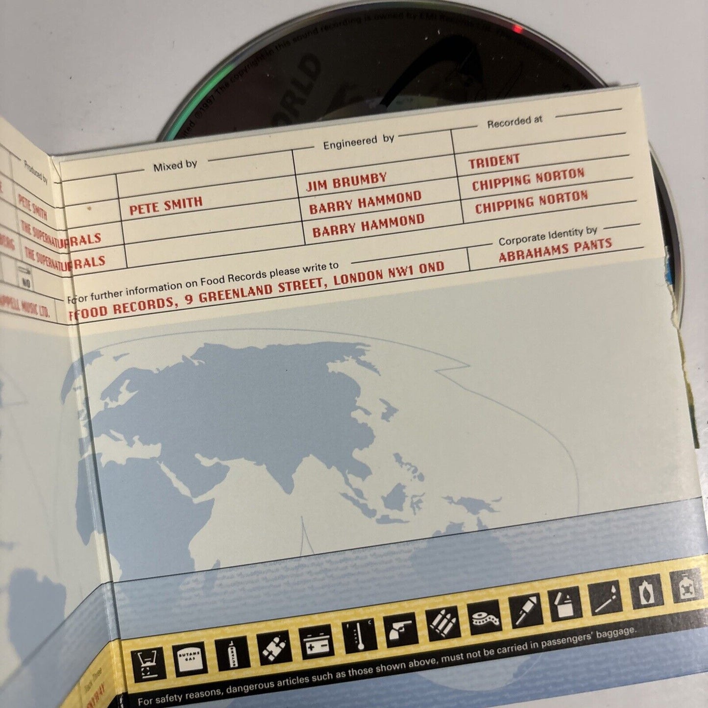 The Supernaturals – Prepare To Land (1997, CD1, CD) CDFOODS106