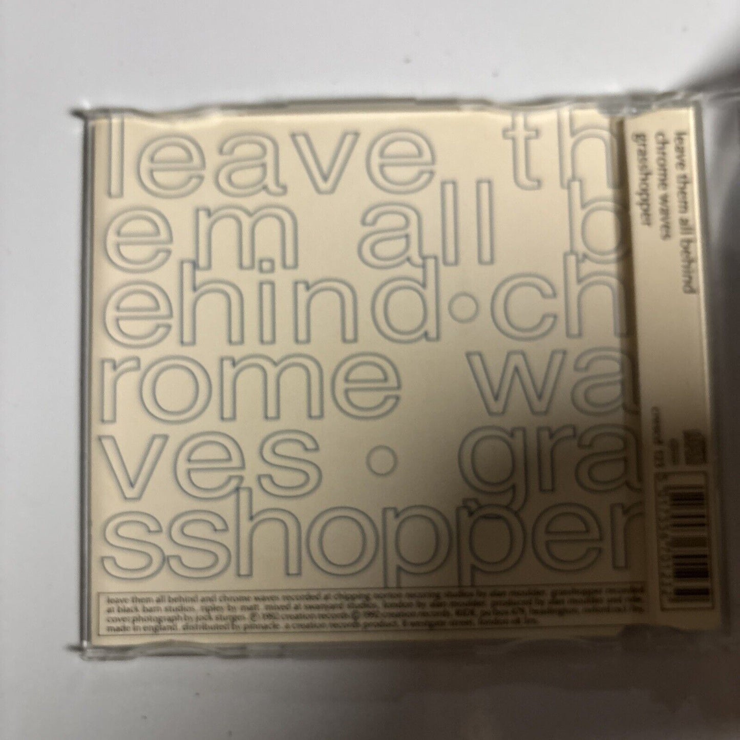 Ride – Leave Them All Behind (CD, 1992) CRESCD 123