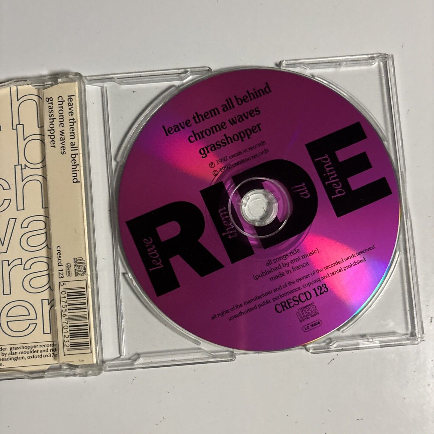 Ride – Leave Them All Behind (CD, 1992) CRESCD 123