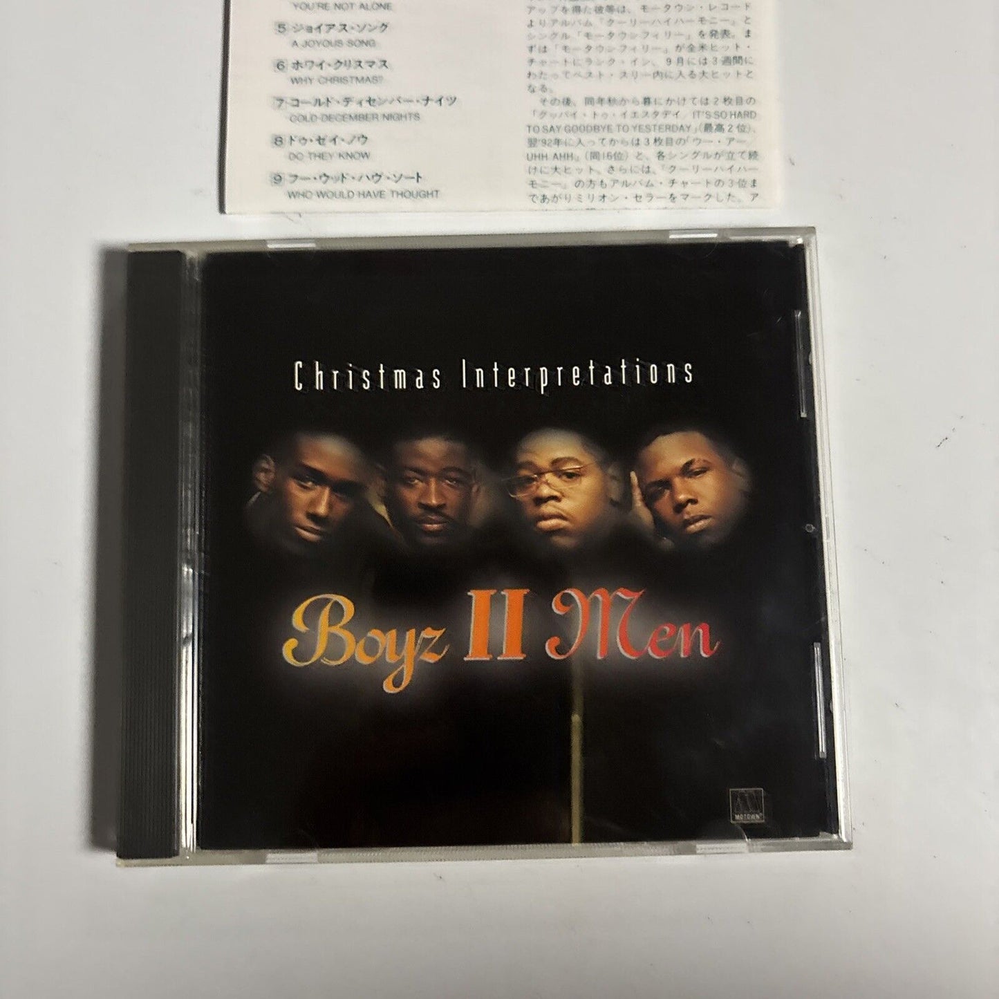 Boyz II Men – Christmas Interpretations (CD, 1993) poct-1035 Japan