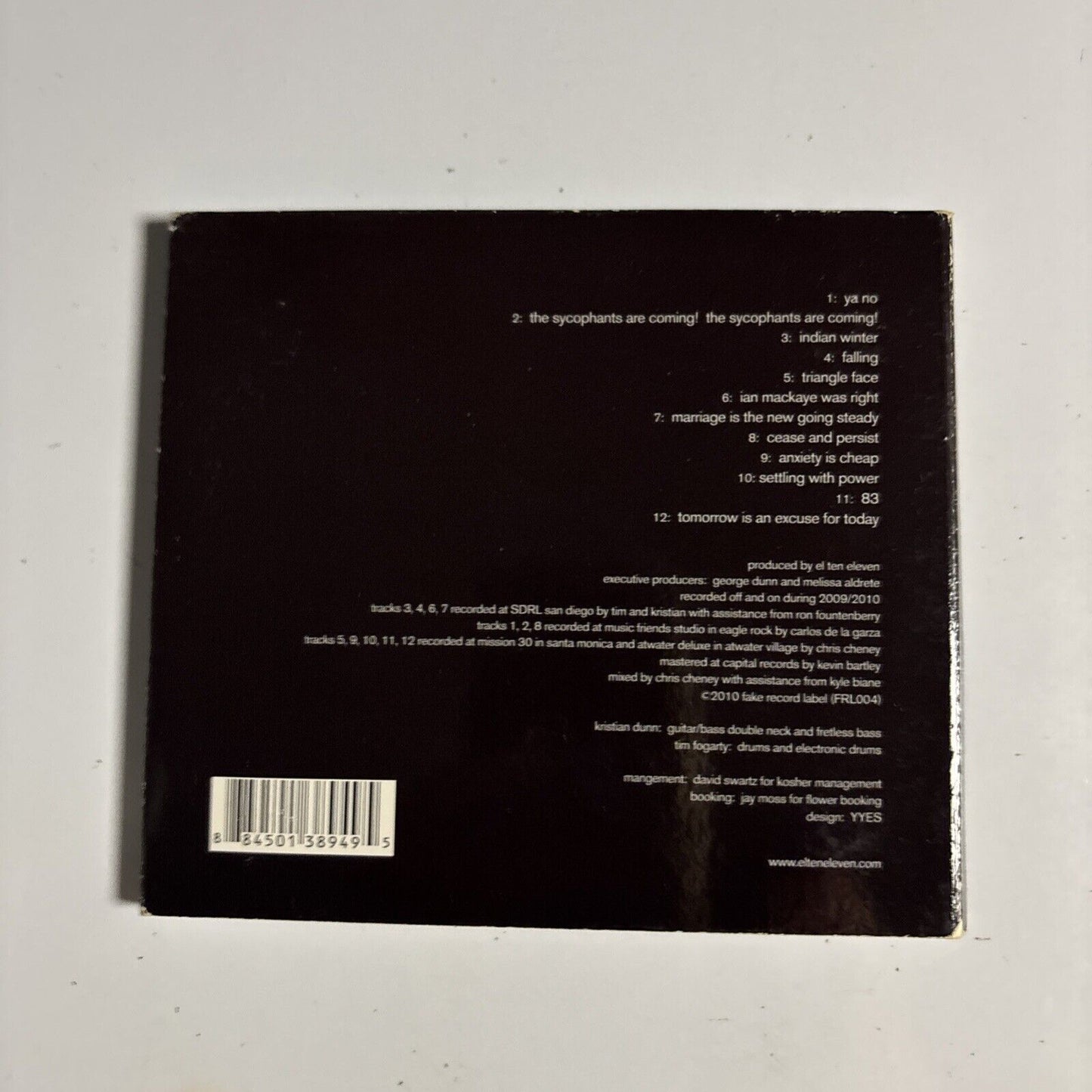 El Ten Eleven – It's Still Like A Secret (CD, 2010) FRL004  Digipak