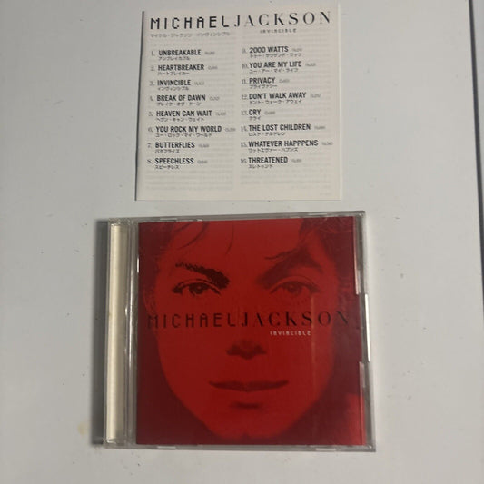 Michael Jackson – Invincible (2001, Red Artwork, CD) EICP 20 Japan
