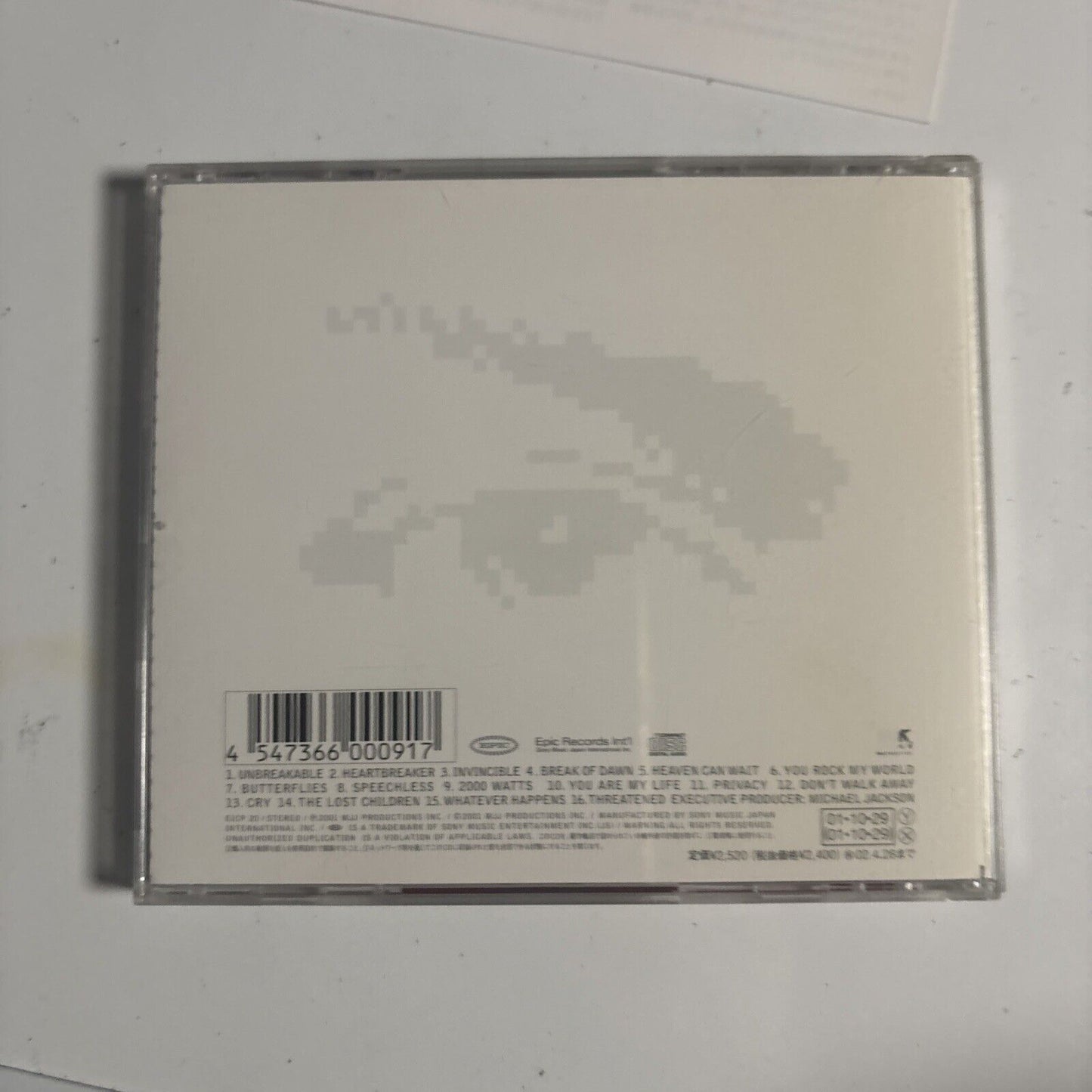 Michael Jackson – Invincible (2001, Red Artwork, CD) EICP 20 Japan