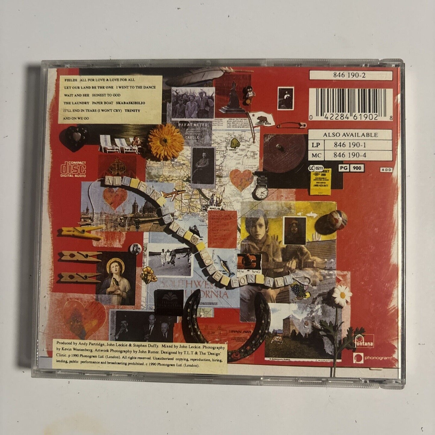 The Lilac Time – & Love For All (CD, 1990) 846 190-2