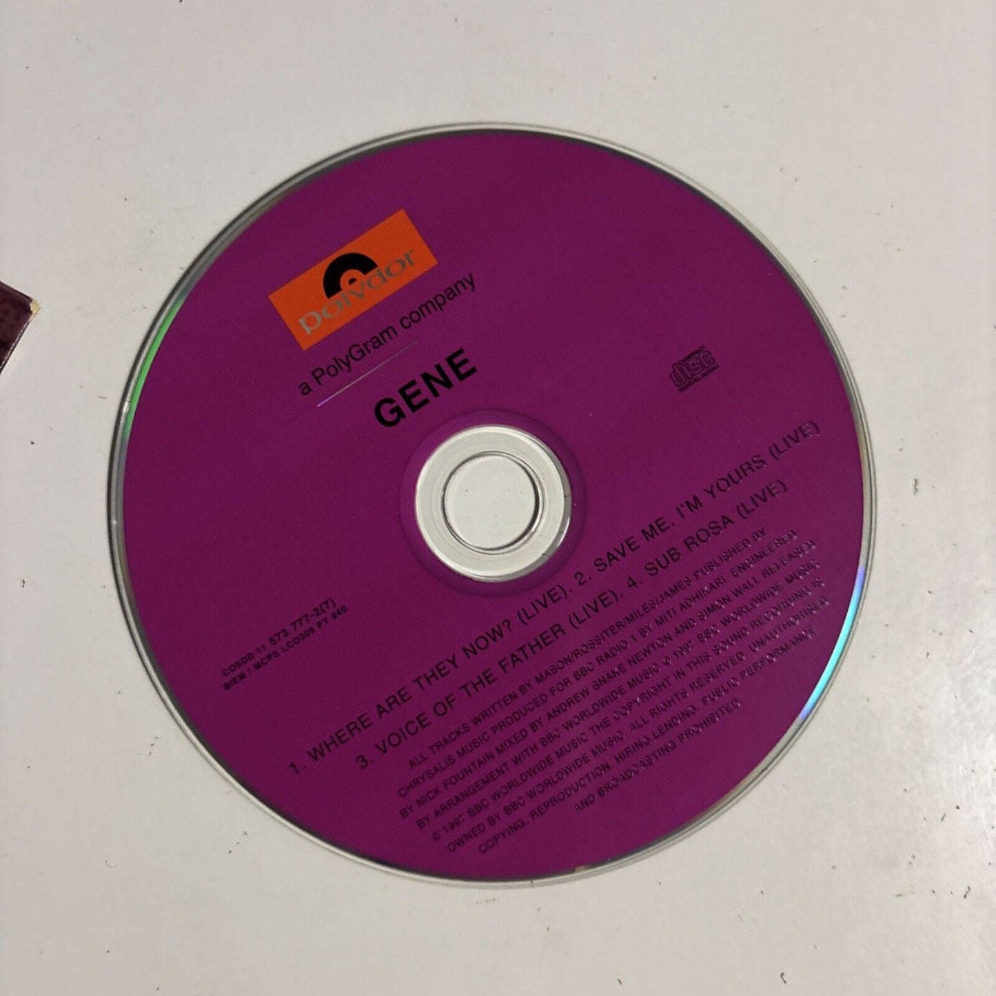 Gene – Where Are They Now? (1997, CD2, CD)