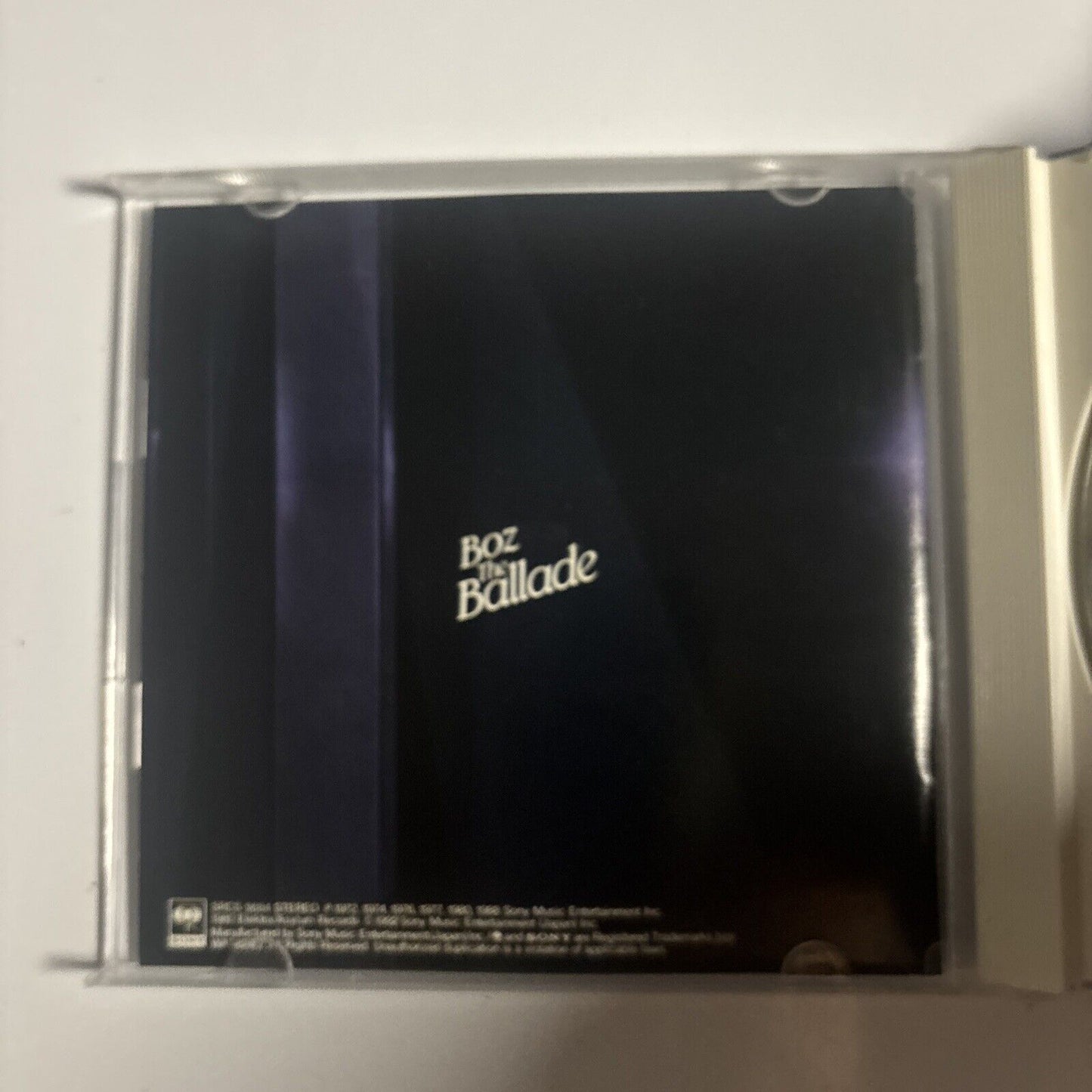 Boz Scaggs – Boz The Ballade (CD, 1992) srcs-5684 Japan