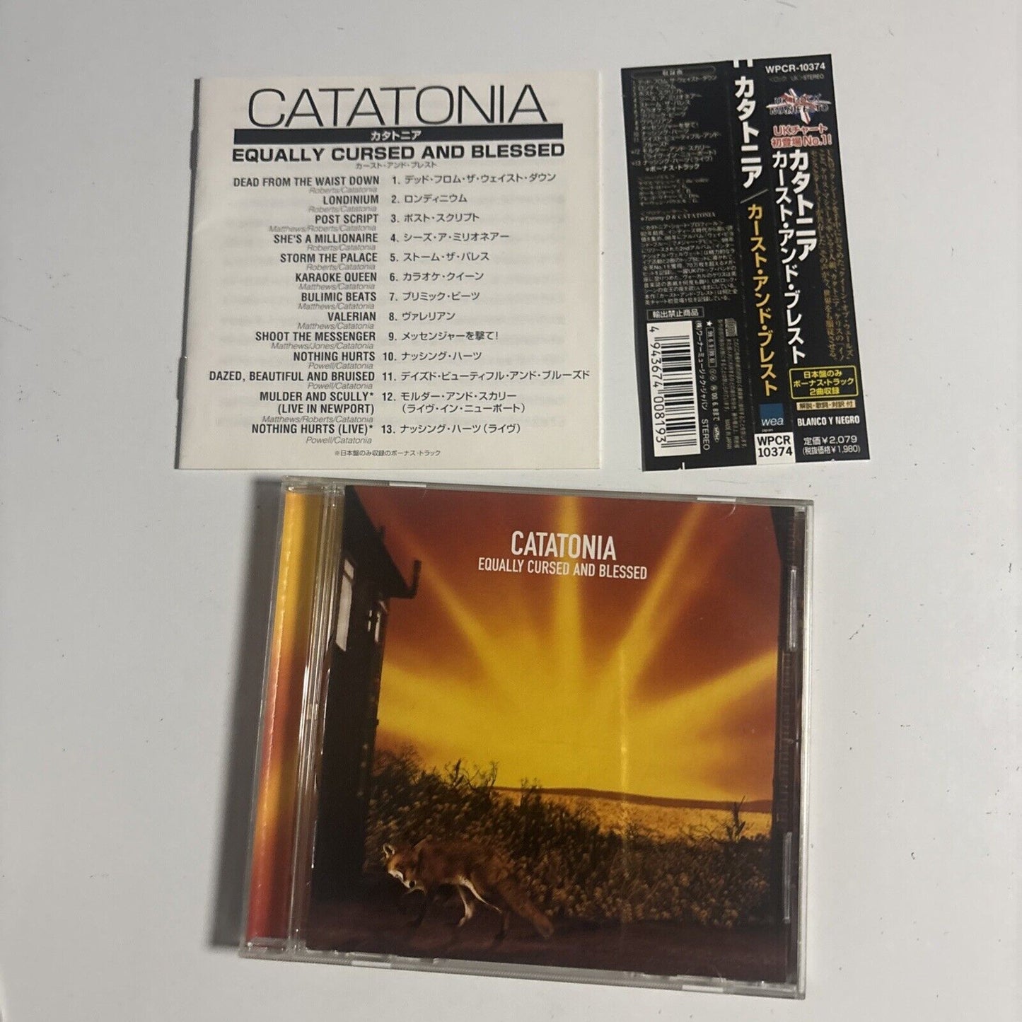 Catatonia – Equally Cursed And Blessed (CD, 1999) wpcr-10374 Japan obi