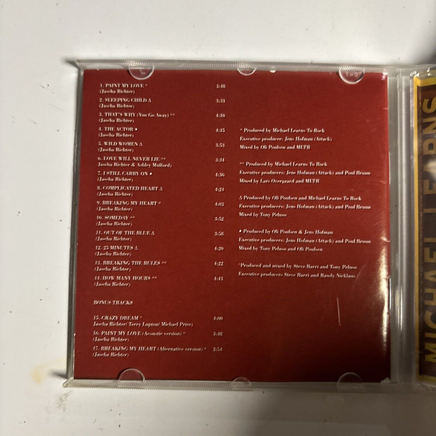 Michael Learns To Rock – Paint My Love - Greatest Hits (CD, 1996)
