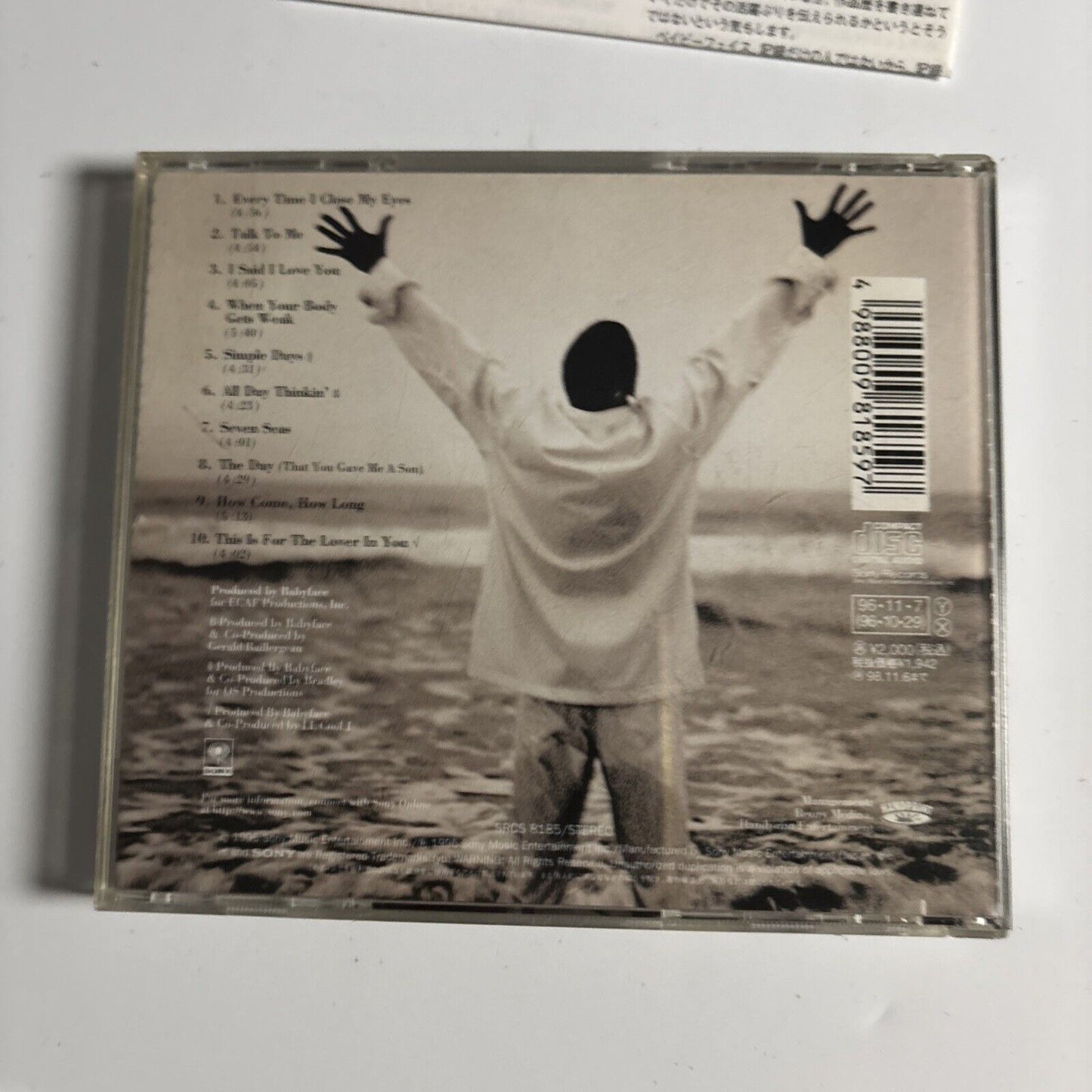 Babyface – The Day (CD, 1996) SRCS 8185 Japan