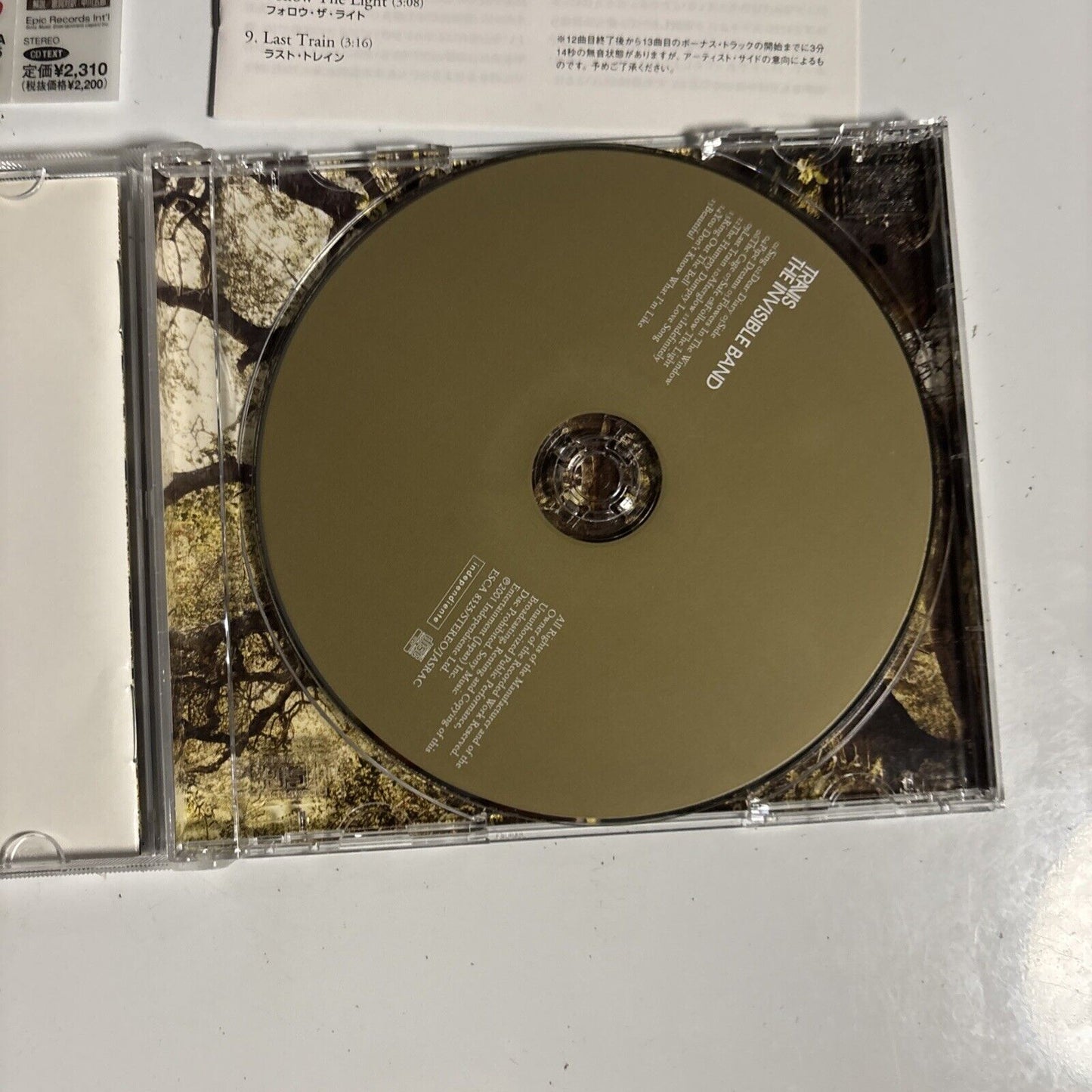 Travis – The Invisible Band (CD, 2001) esca-8325 Japan obi