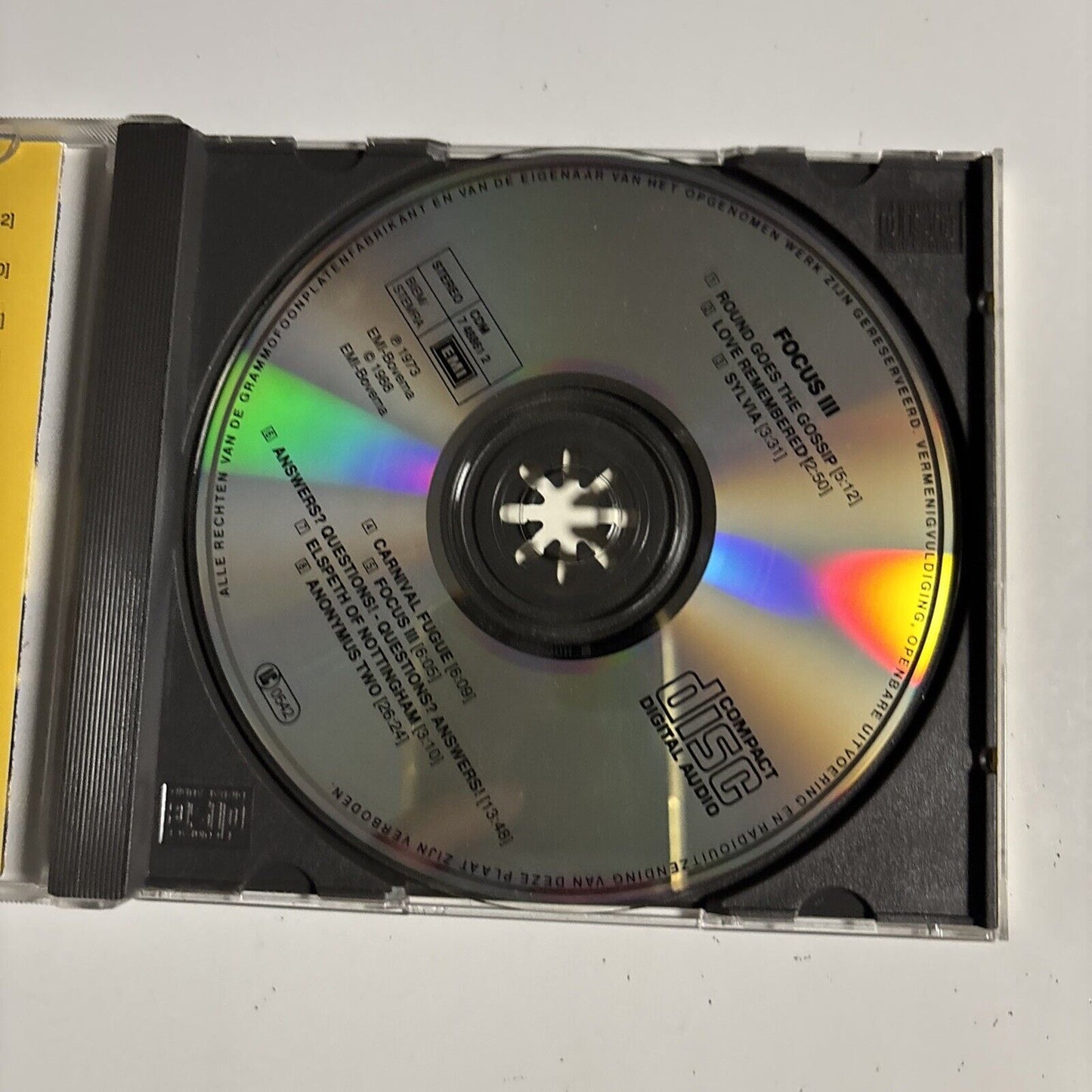 Focus – Focus 3 (CD, 1972) CDM 7 48861 2