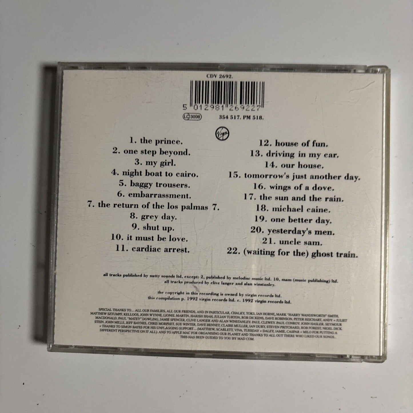 Madness – Divine Madness (CD, 1992) CDV 2692