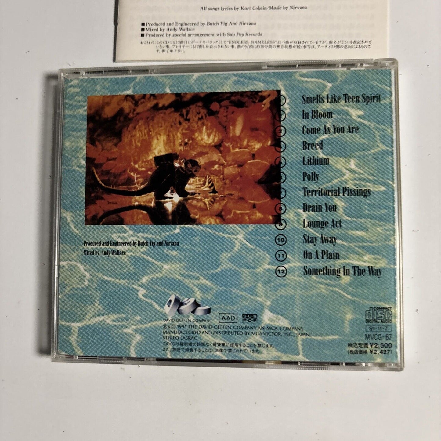 Nirvana – Nevermind (1991, First Release, CD) mvcg-67 Japan