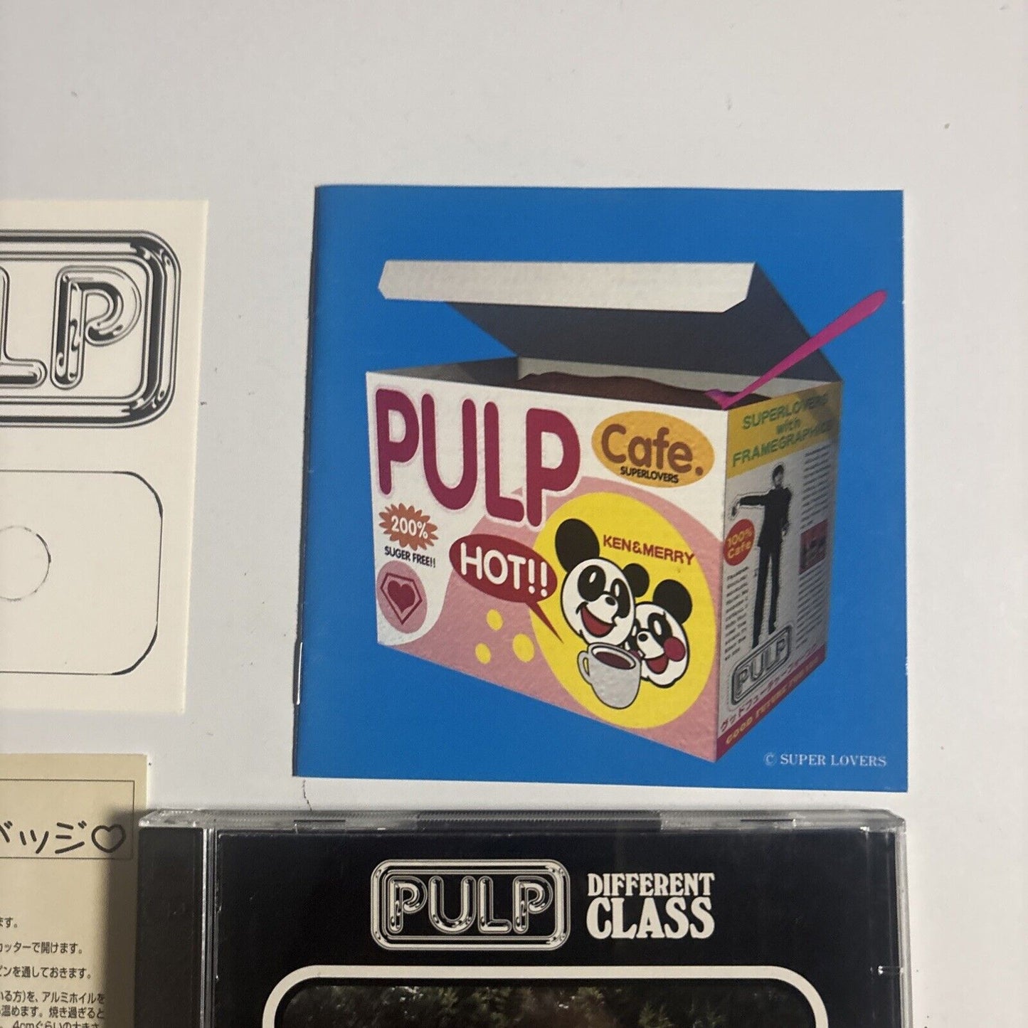 Pulp – Different Class (CD, 1996) phcr-14001/2 Japan sticker