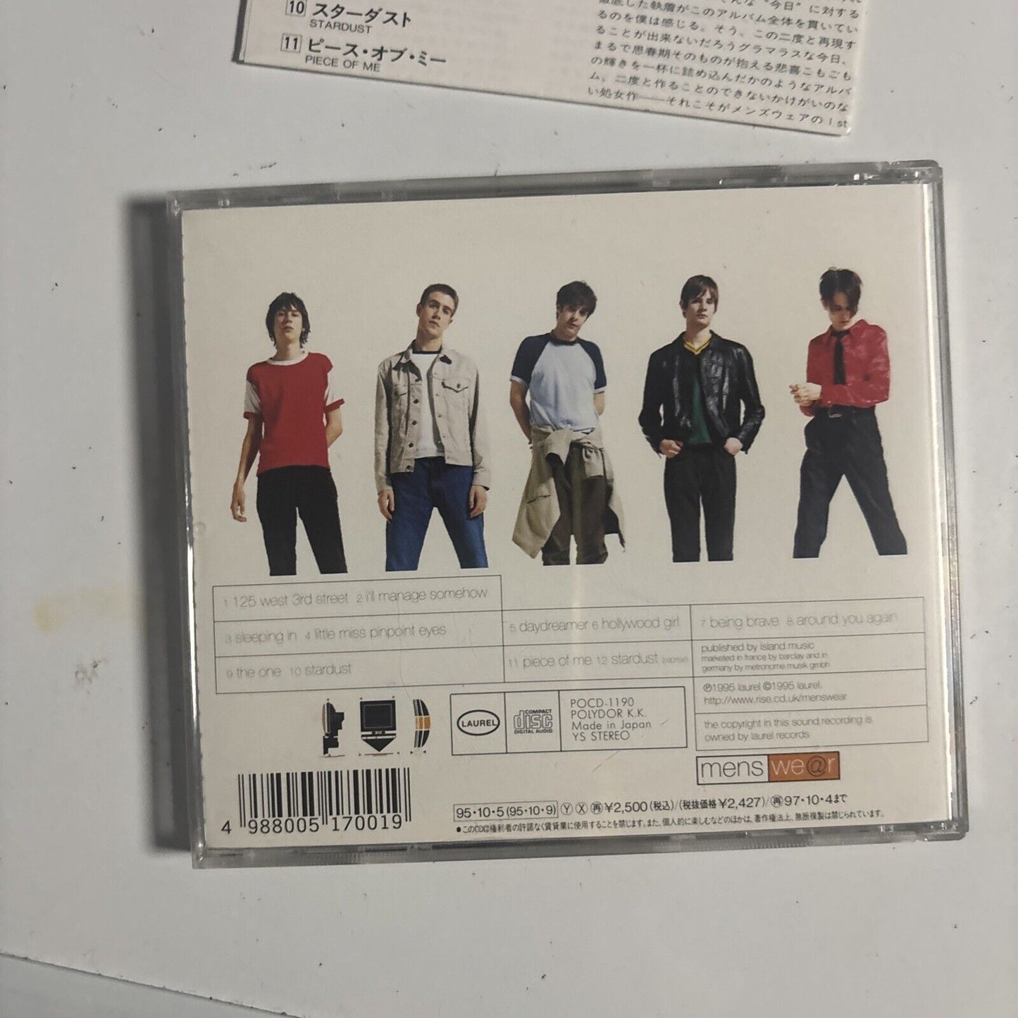 Menswear Menswe@r – Nuisance (CD, 1995) pocd-1190 Japan