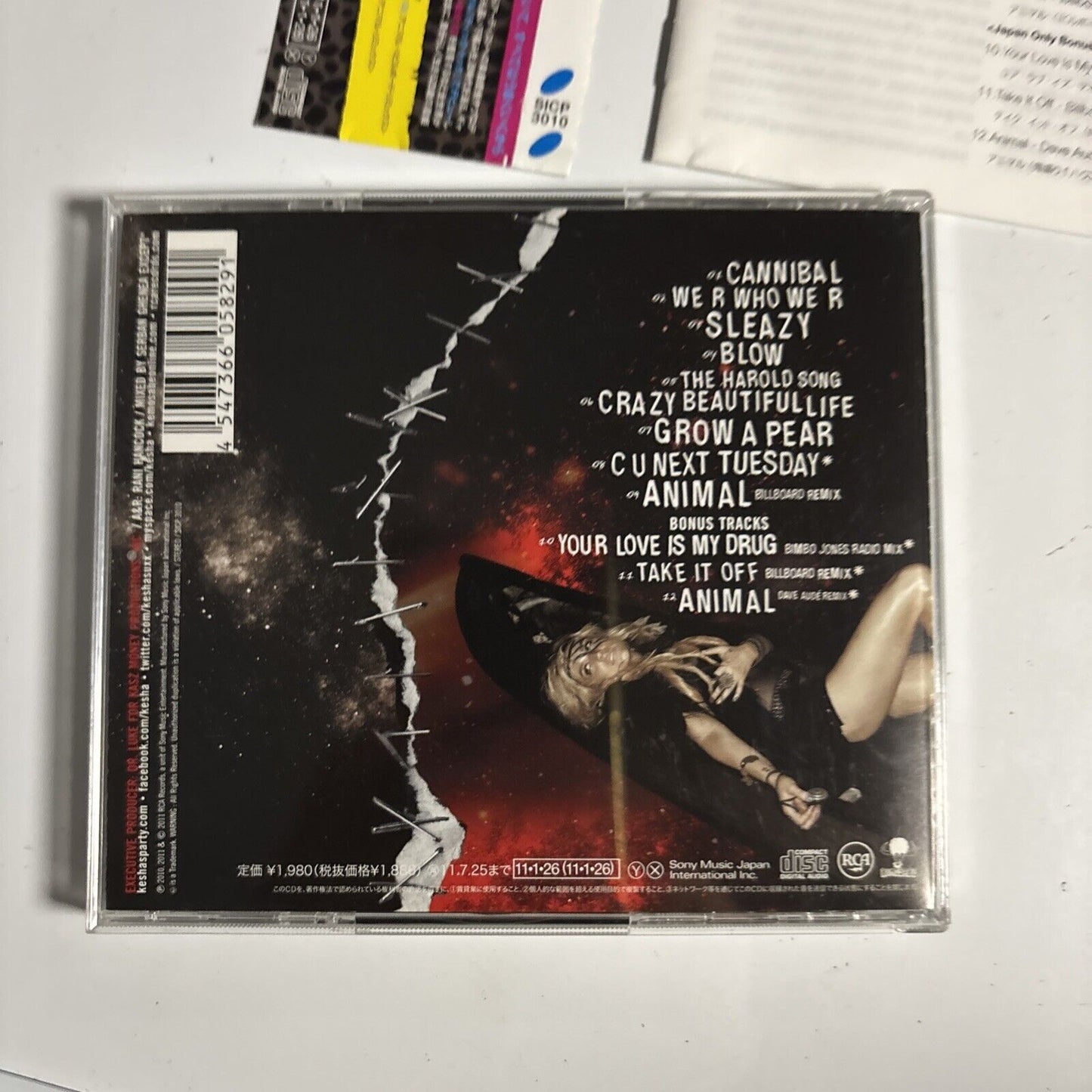 Kesha – Cannibal (CD, 2011) sicp-3010 Japan obi
