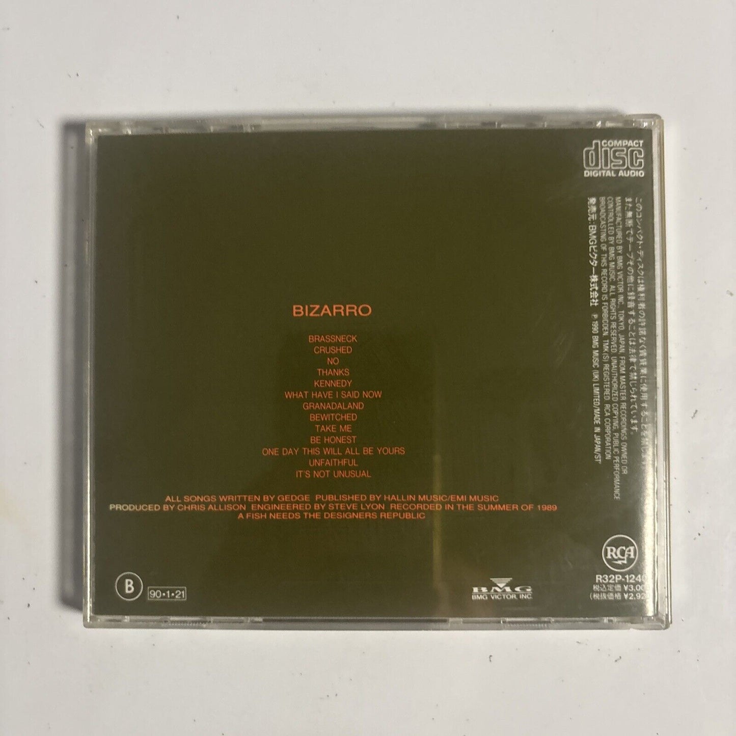 The Wedding Present – Bizarro (CD, 1990) r32p-1240 Japan