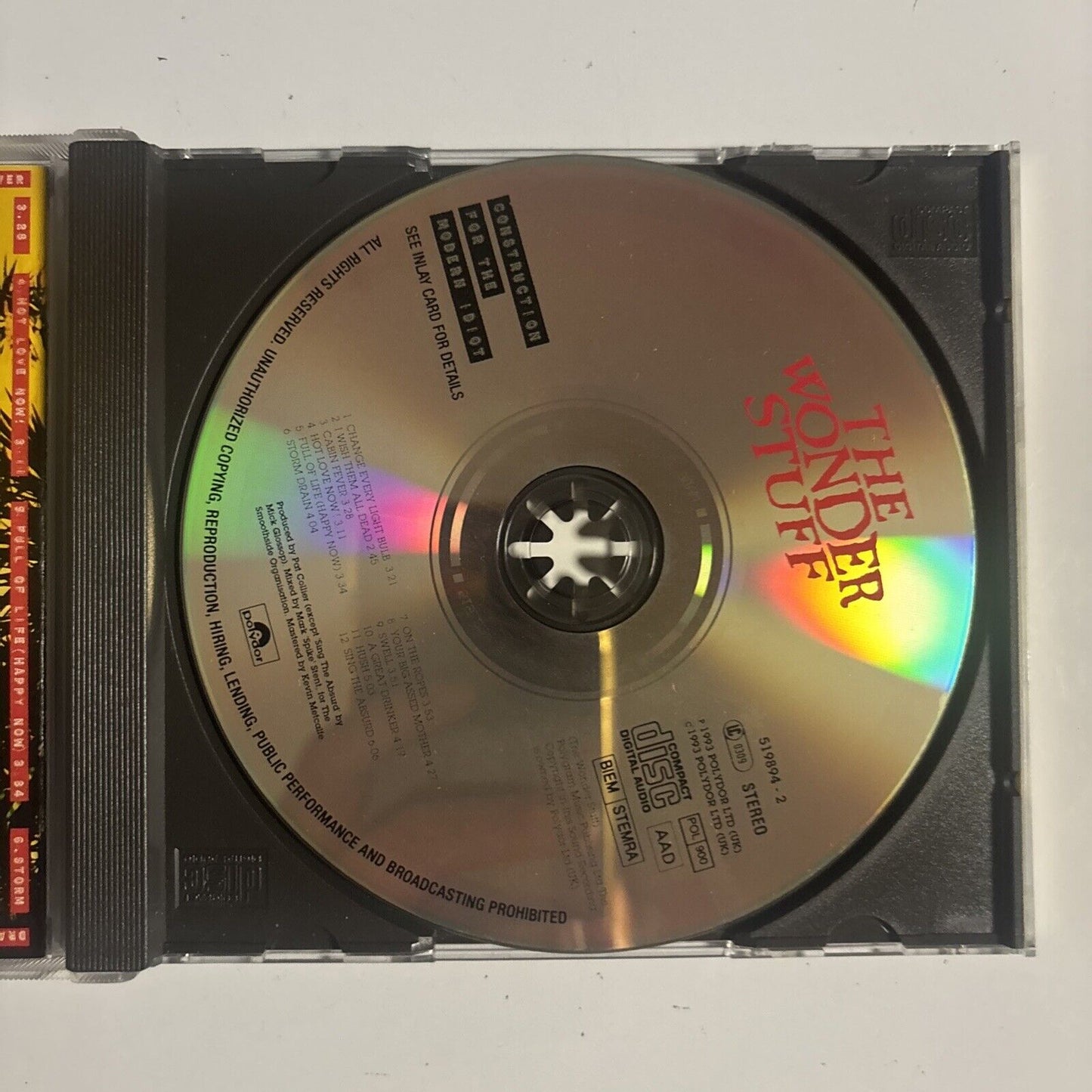 The Wonder Stuff – Construction For The Modern Idiot (CD, 1993) 519894-2