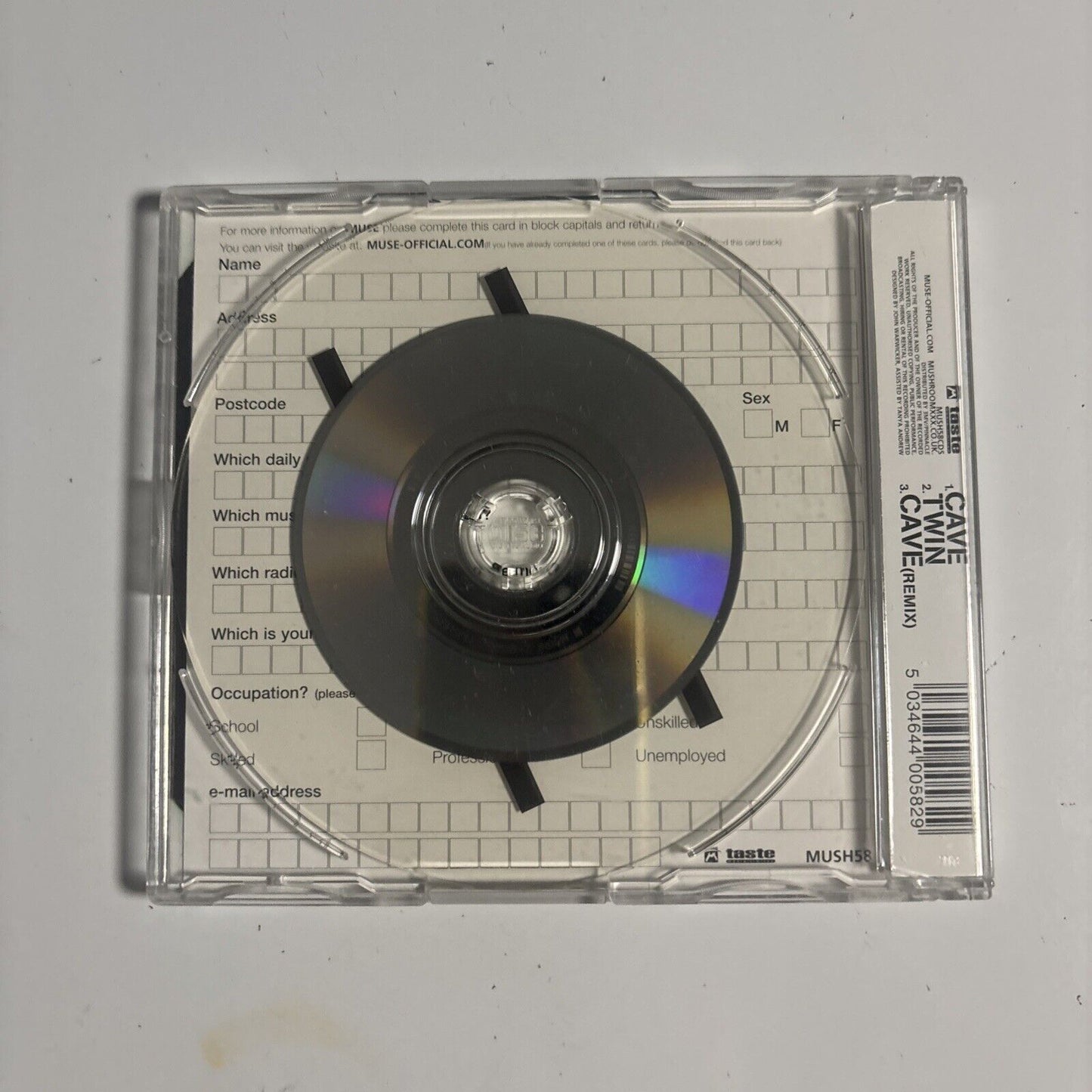 Muse – Cave (1999, CD1, CD) MUSH58CDS