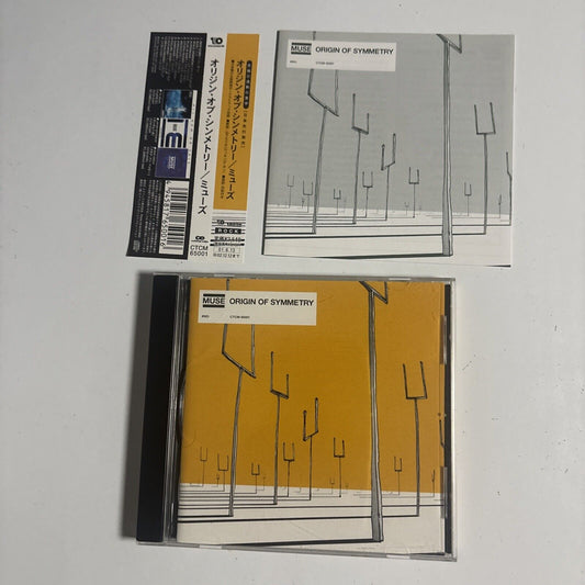 Muse – Origin Of Symmetry (CD, 2001) ctcm-65001 Japan obi, promo