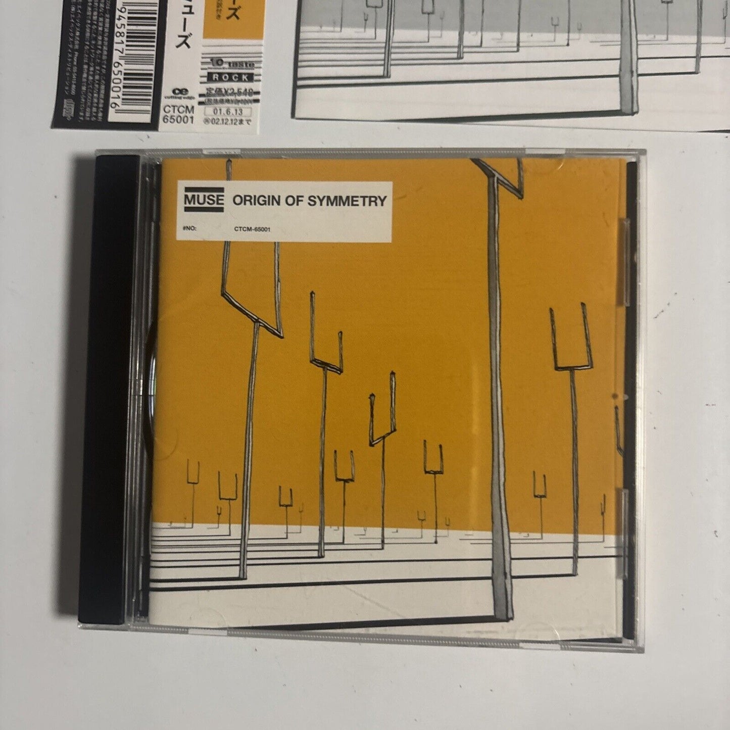 Muse – Origin Of Symmetry (CD, 2001) ctcm-65001 Japan obi, promo