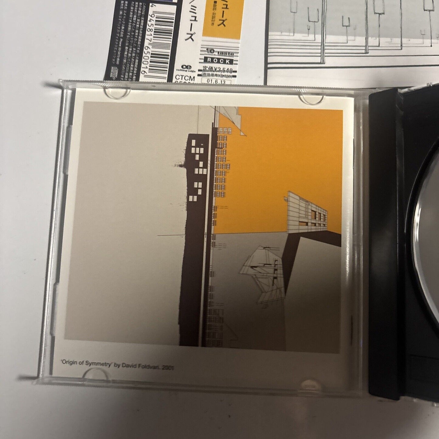 Muse – Origin Of Symmetry (CD, 2001) ctcm-65001 Japan obi, promo