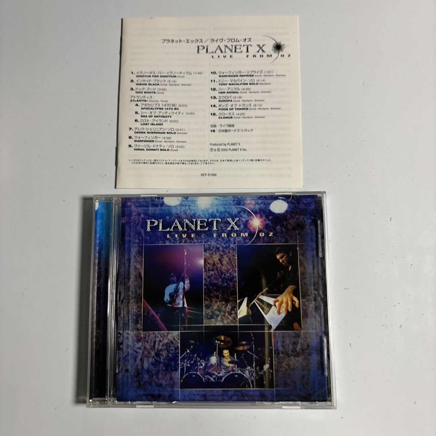 Planet X – Live From Oz (CD, 2002) vicp-61866 Japan