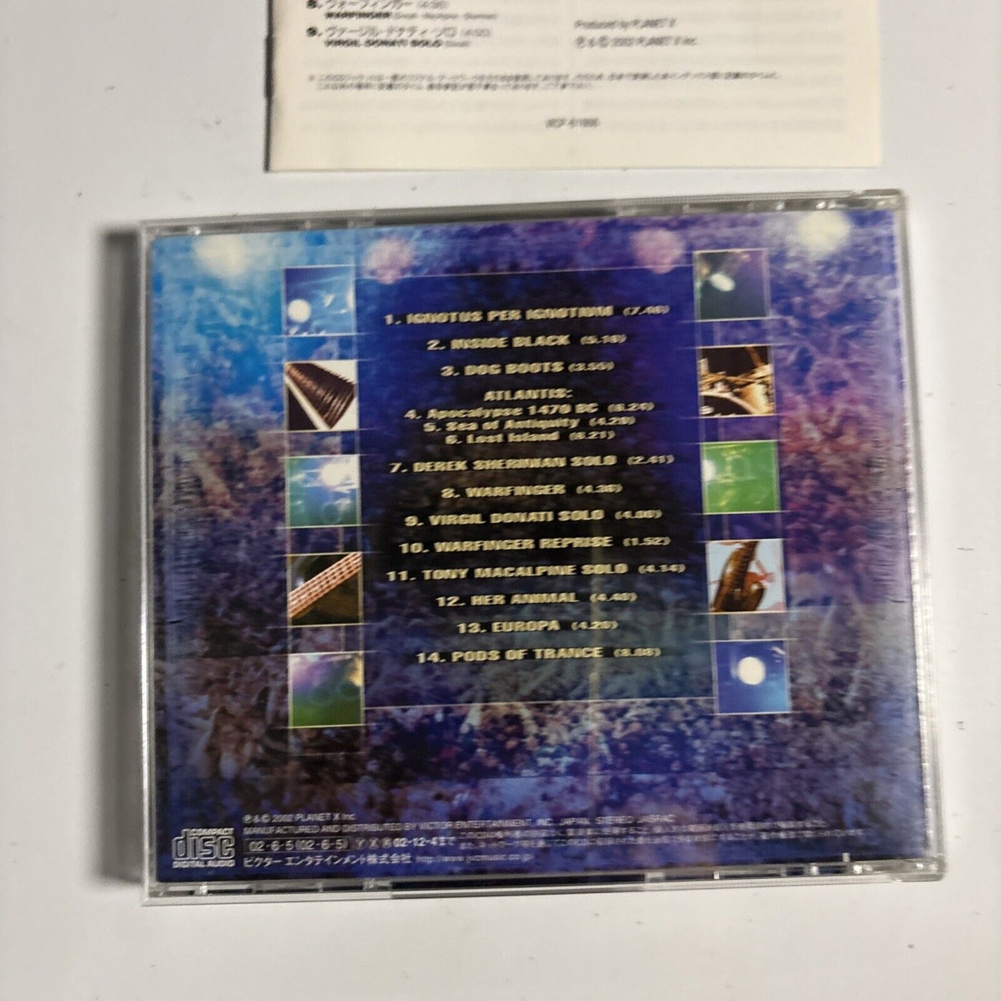 Planet X – Live From Oz (CD, 2002) vicp-61866 Japan