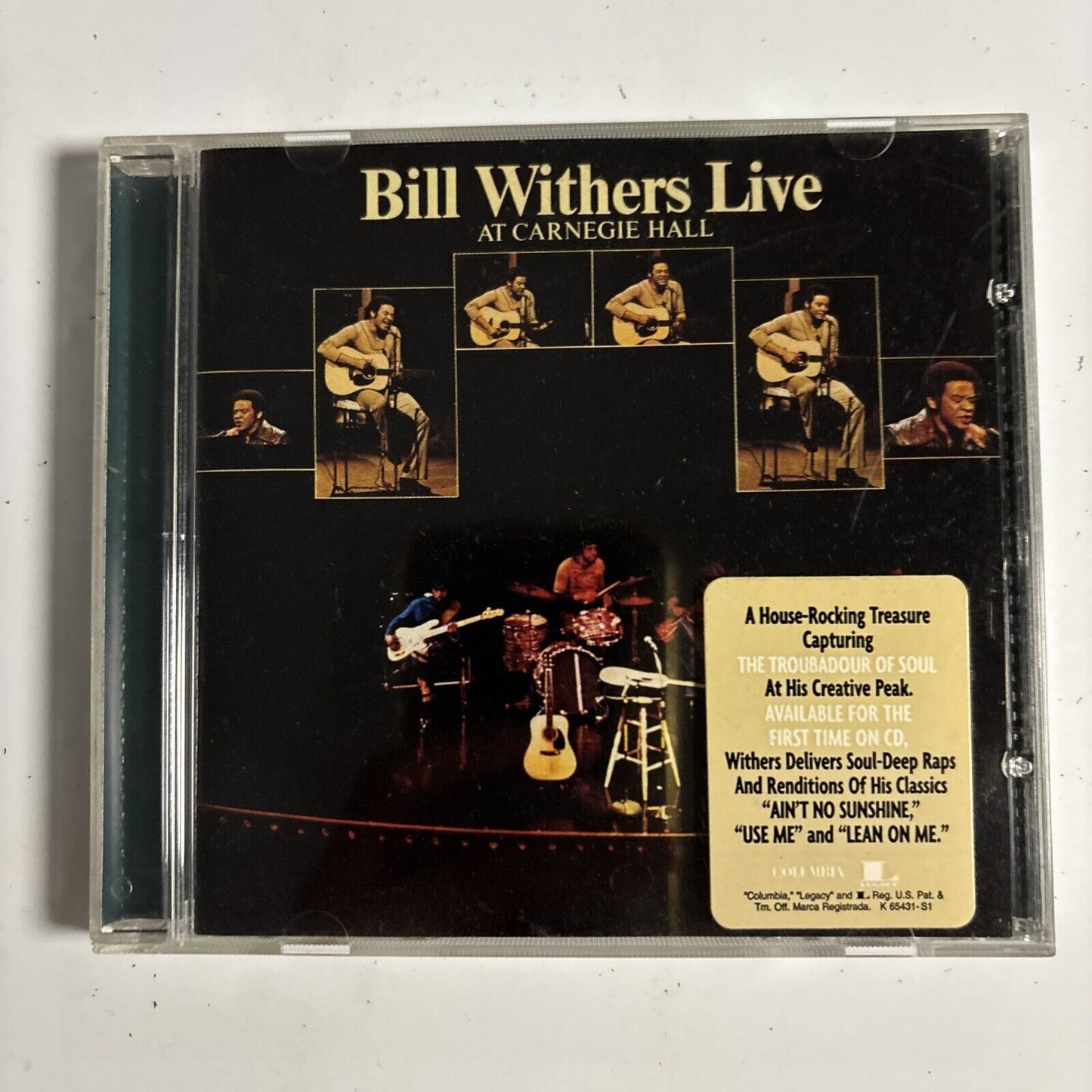 Bill Withers – Bill Withers Live At Carnegie Hall (CD, 1997) CK 65431