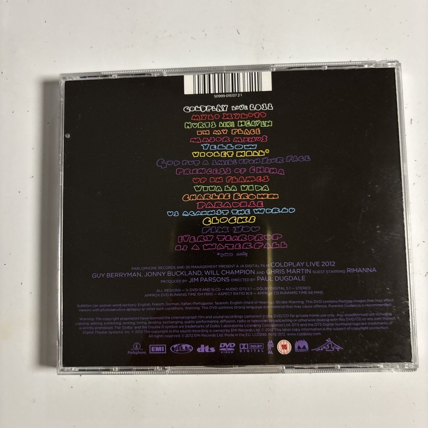 Coldplay – Live 2012 (2012, CD + DVD)   DVD