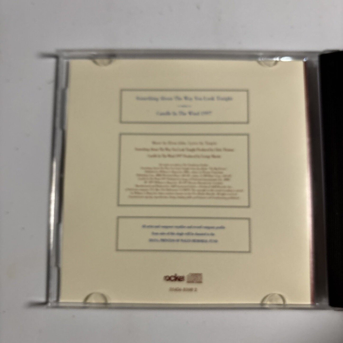 Elton John – Something About The Way You Look Tonight (CD, 1997)