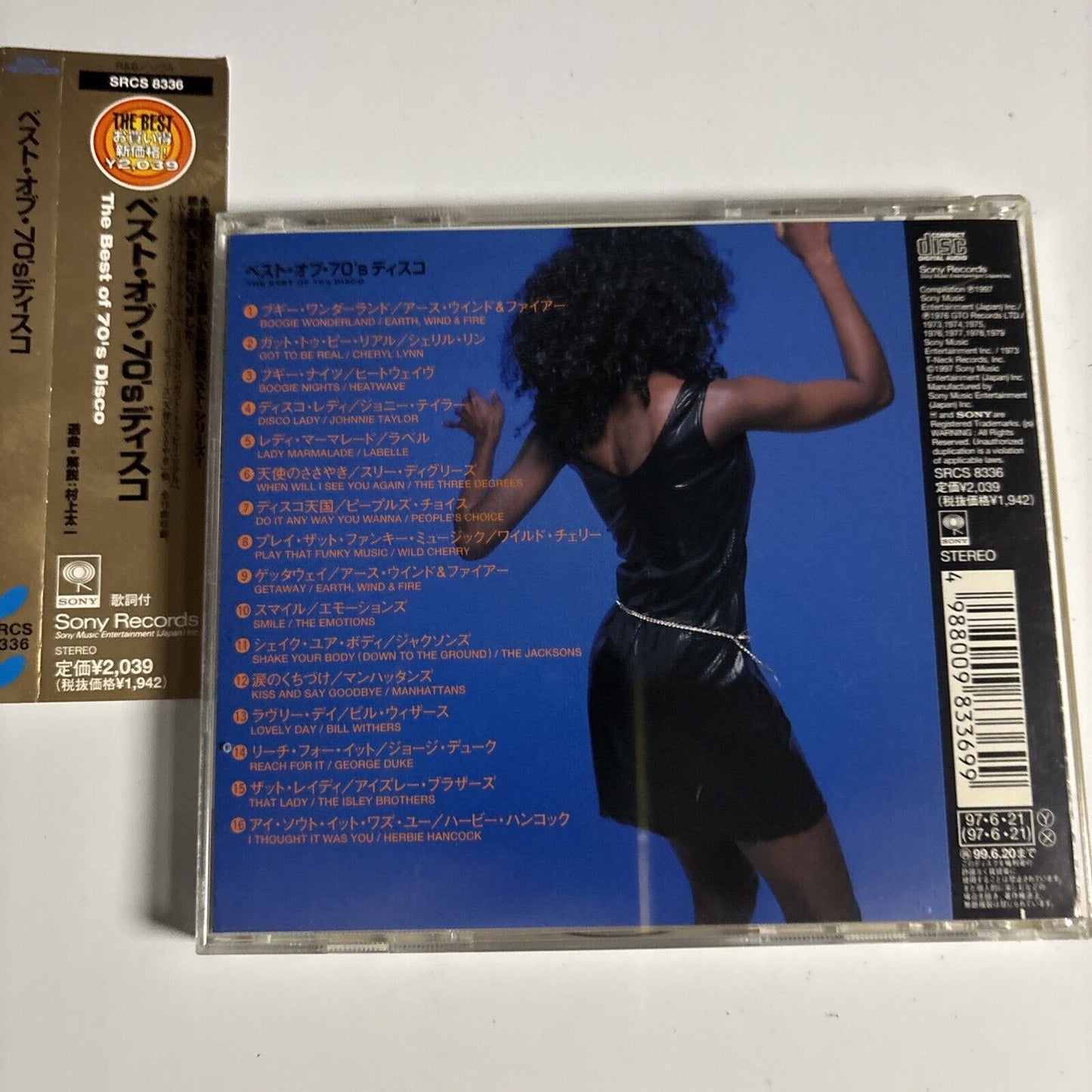 The Best Of 70's Disco (CD, 1997) srcs-8336 Japan obi