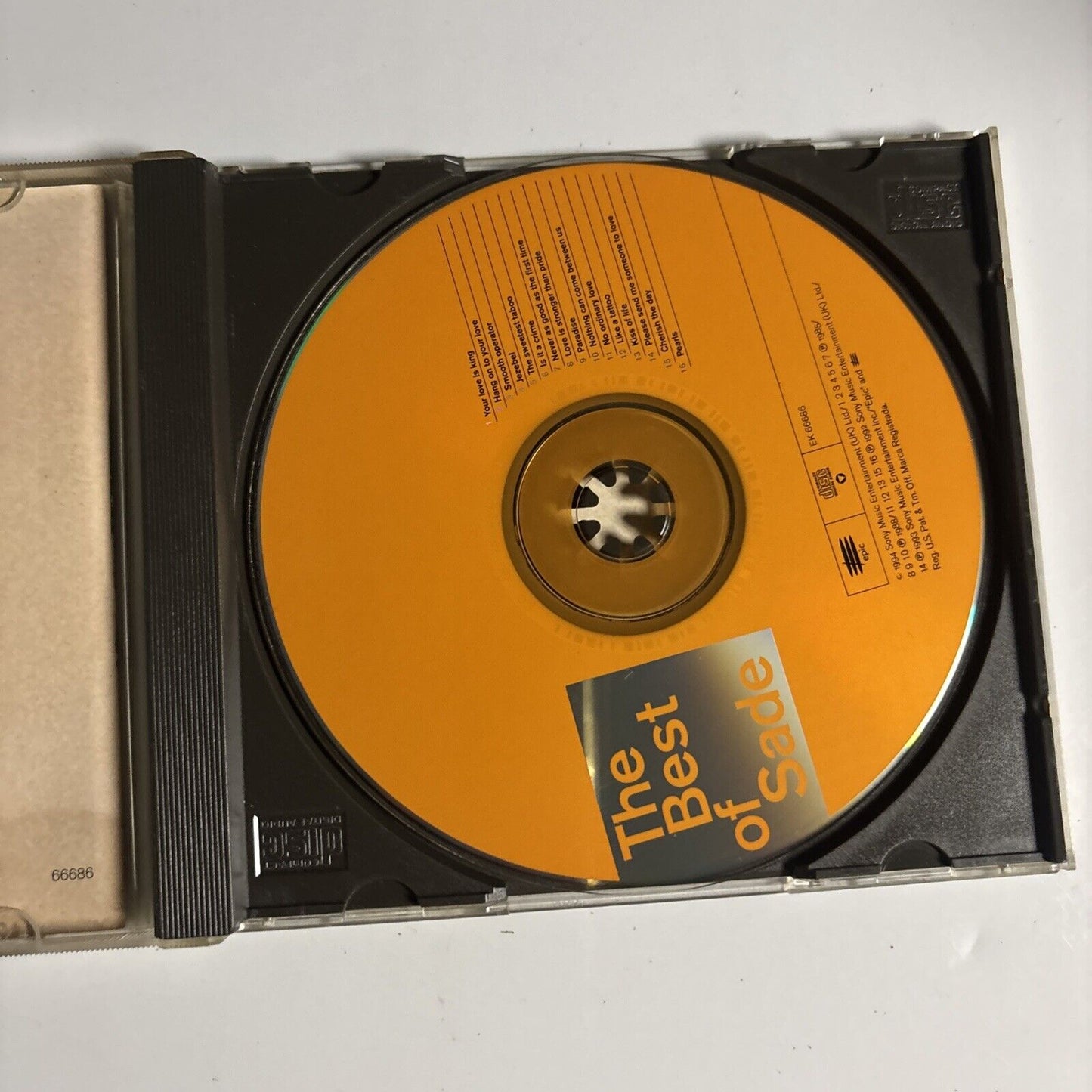 Sade – The Best Of Sade (CD, 1994) EK 66686