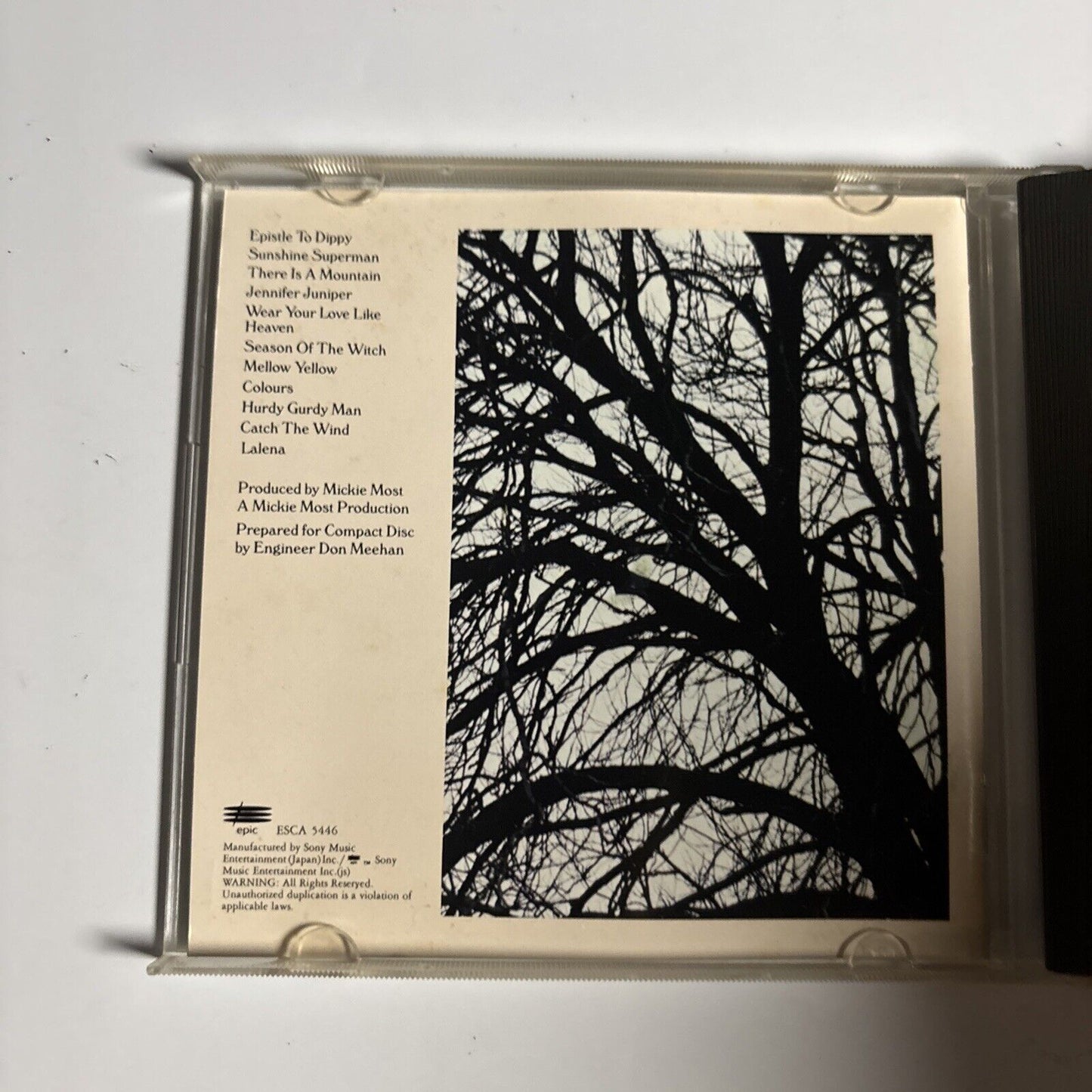 Donovan – Donovan's Greatest Hits (CD, 1991) esca-5446 Japan