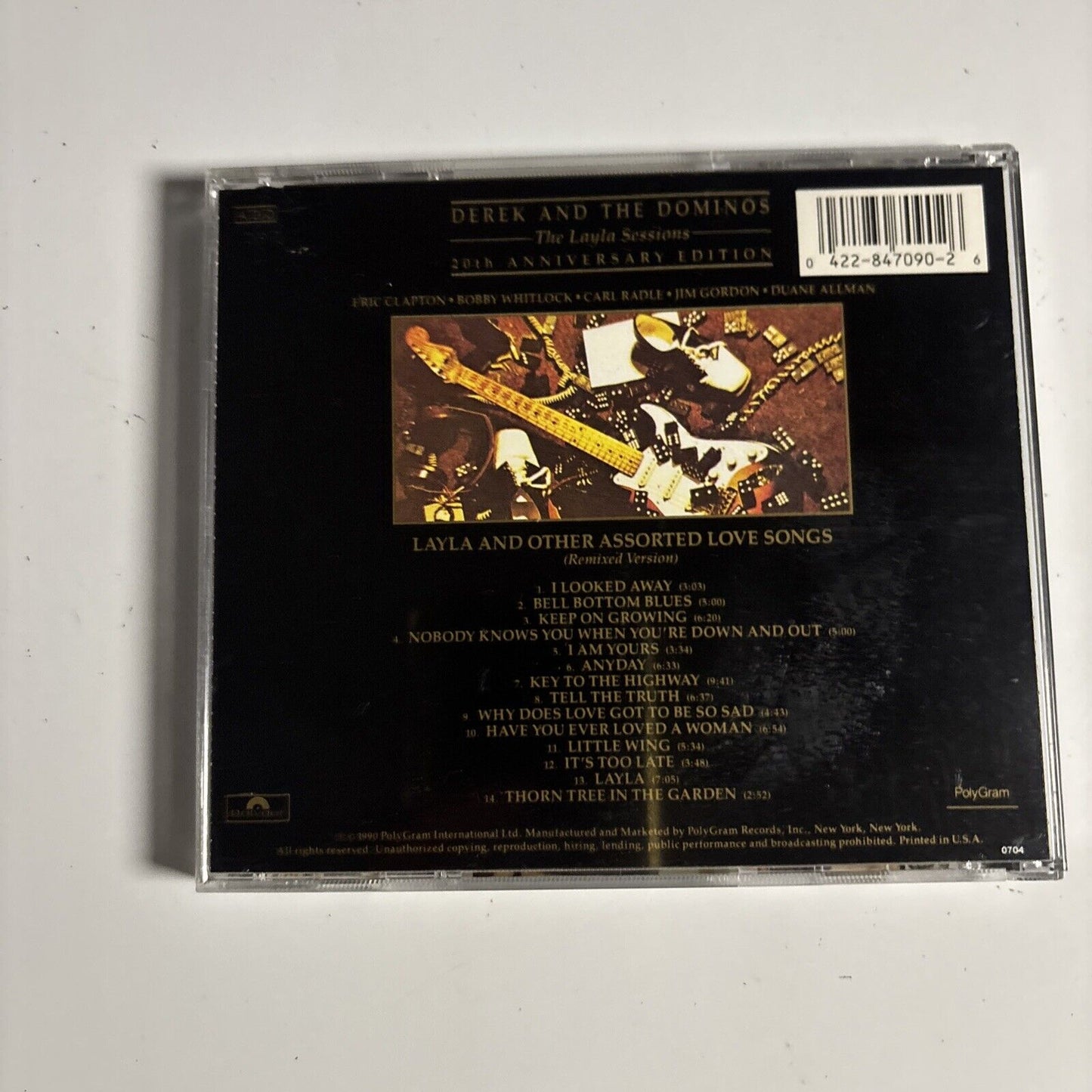 Derek And The Dominos – Layla And Other Assorted Love Songs (CD, 1990) 847 090-2