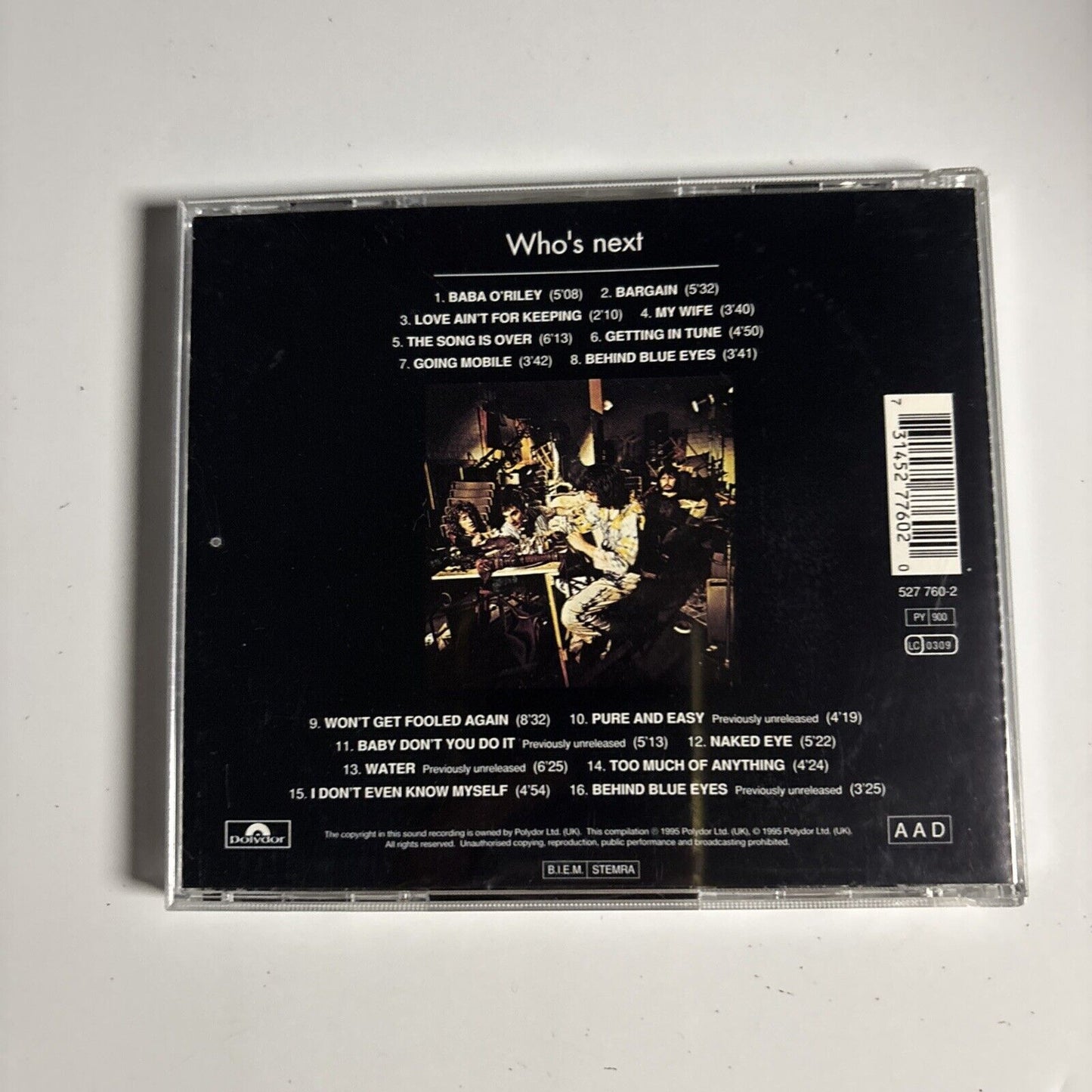 The Who – Who's Next (CD, 1971) 527 760-2