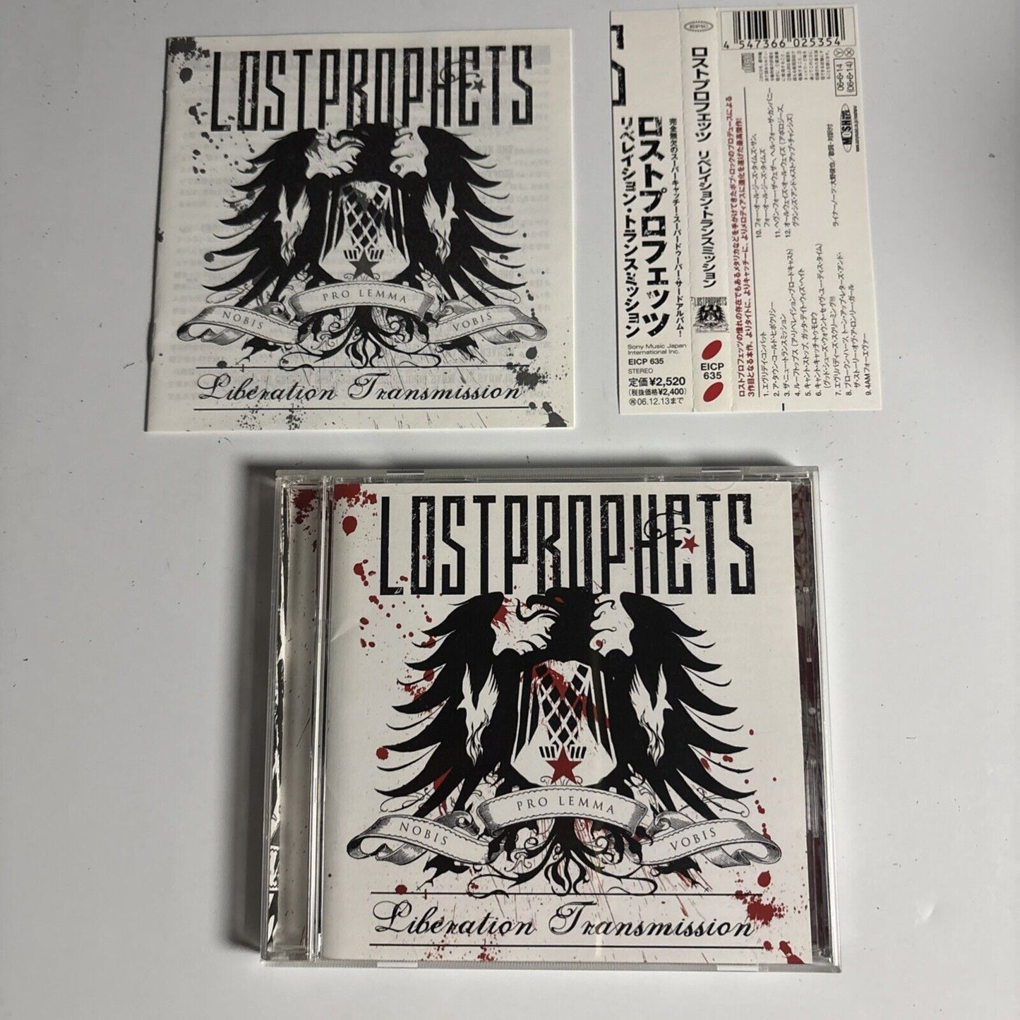 Lostprophets – Liberation Transmission (CD, 2006) eicp-635 Japan obi
