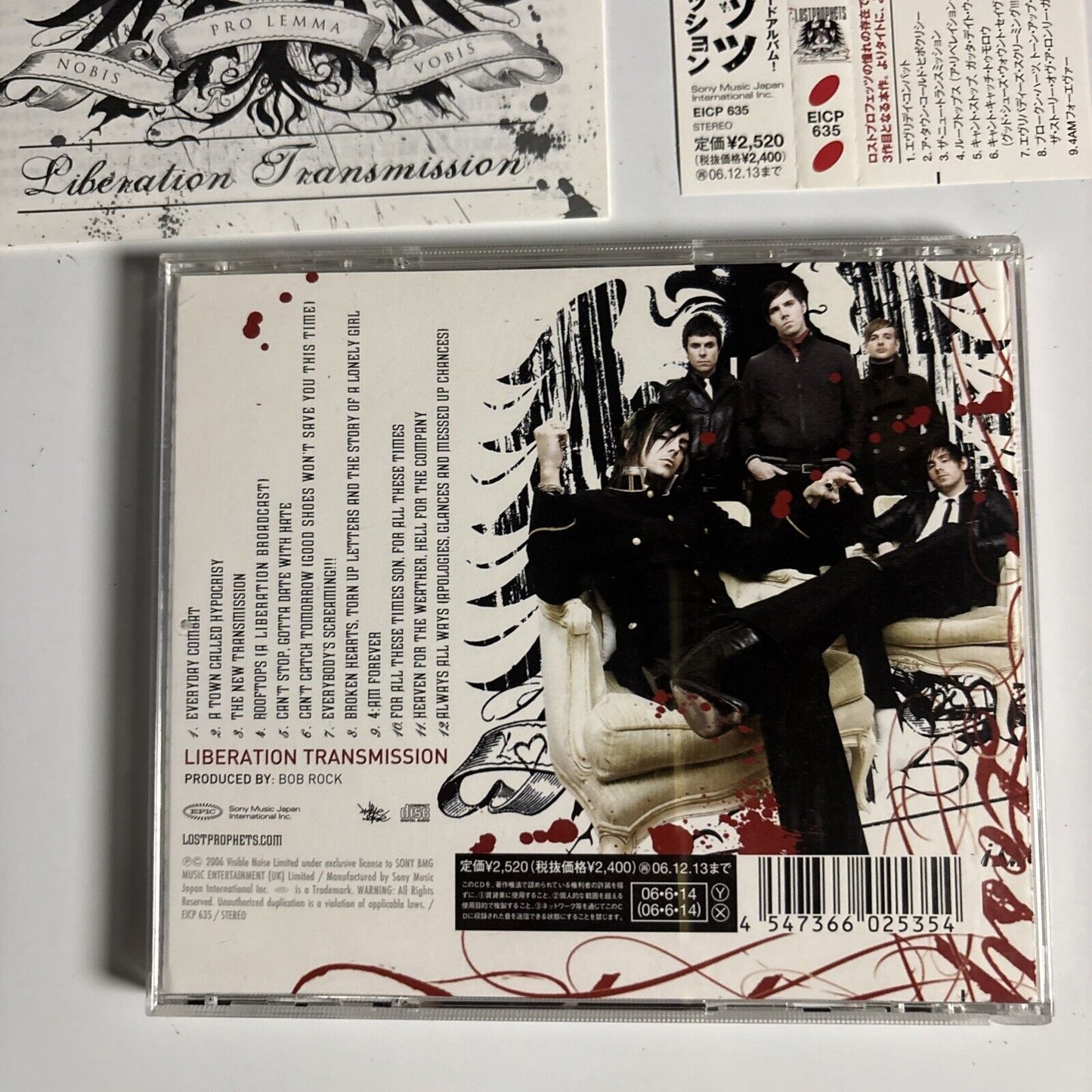 Lostprophets – Liberation Transmission (CD, 2006) eicp-635 Japan obi