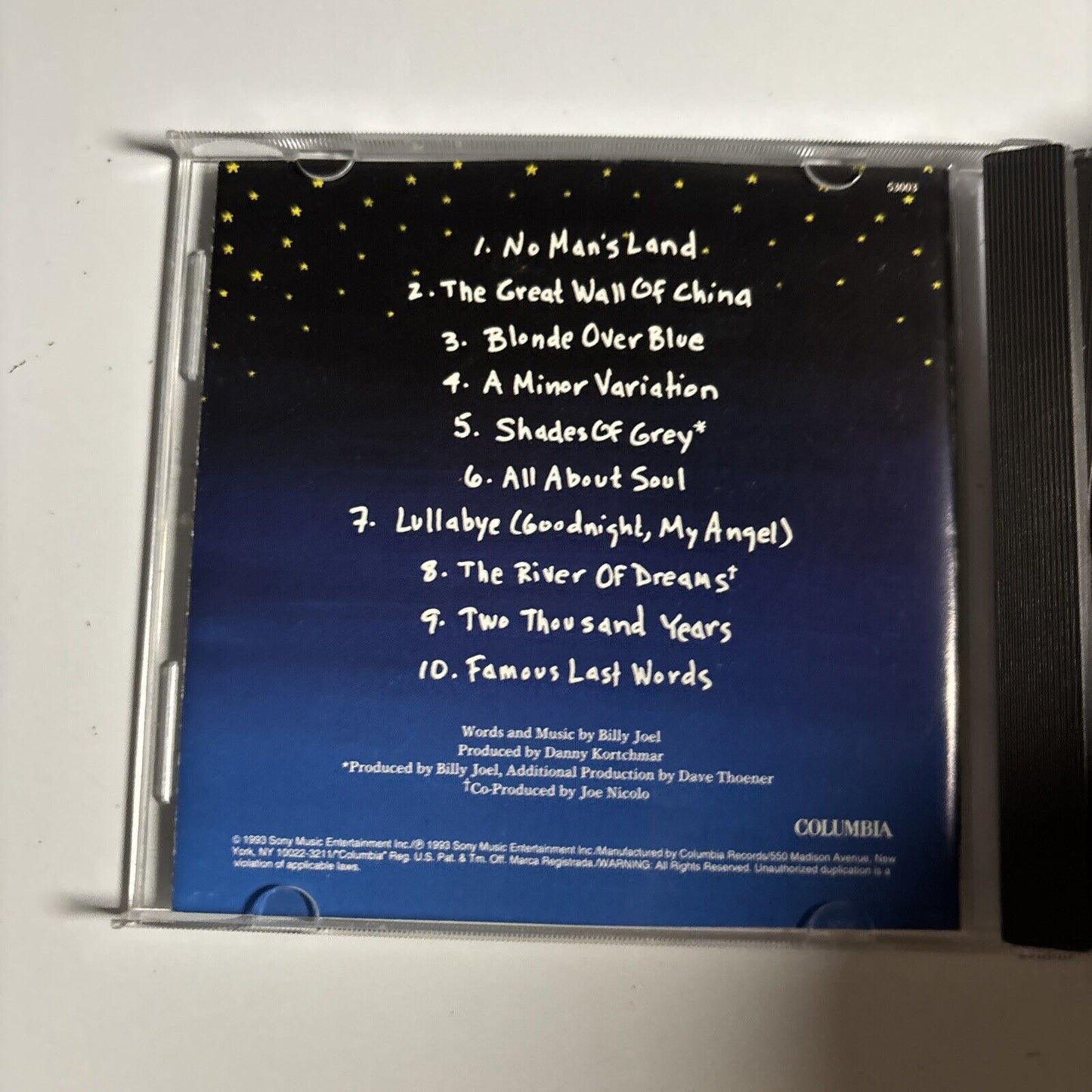 Billy Joel – River Of Dreams (CD, 1993) CK 53003