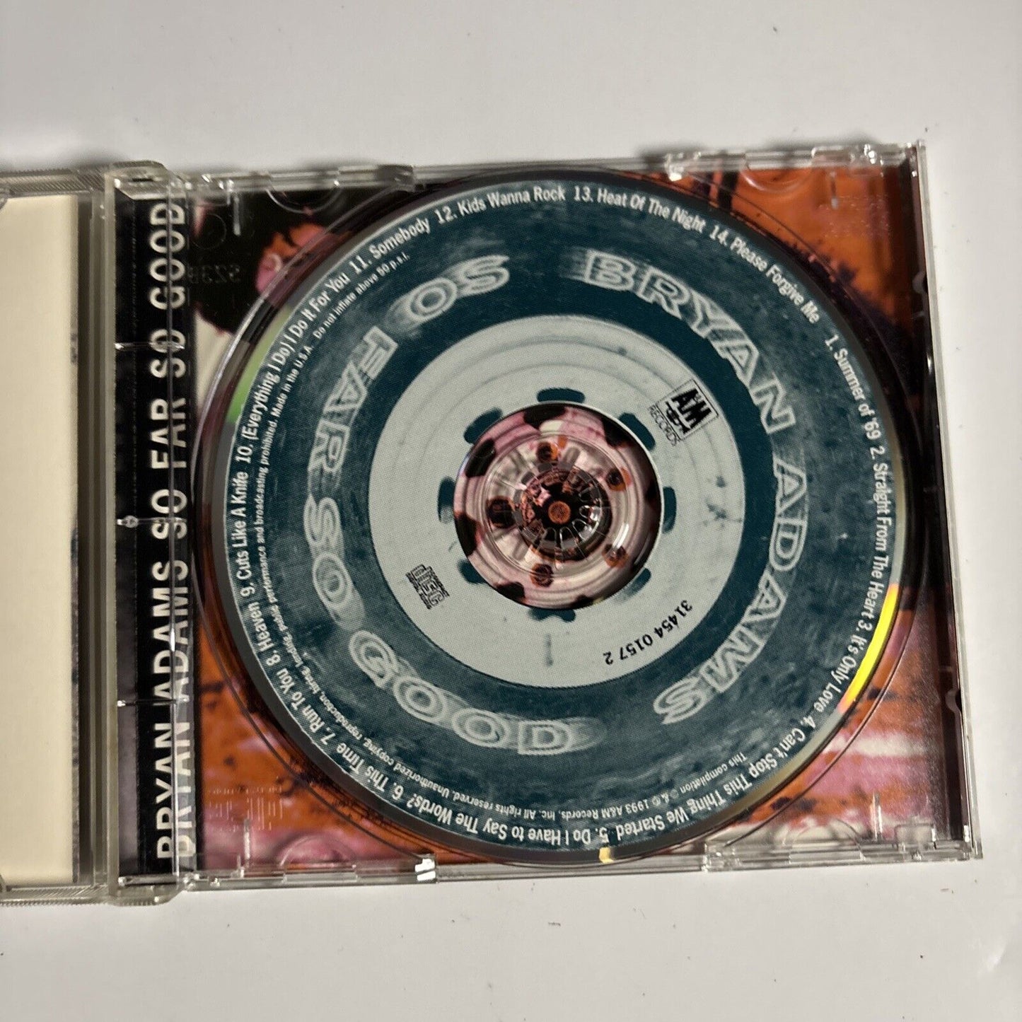 Bryan Adams – So Far So Good (CD, 1993)