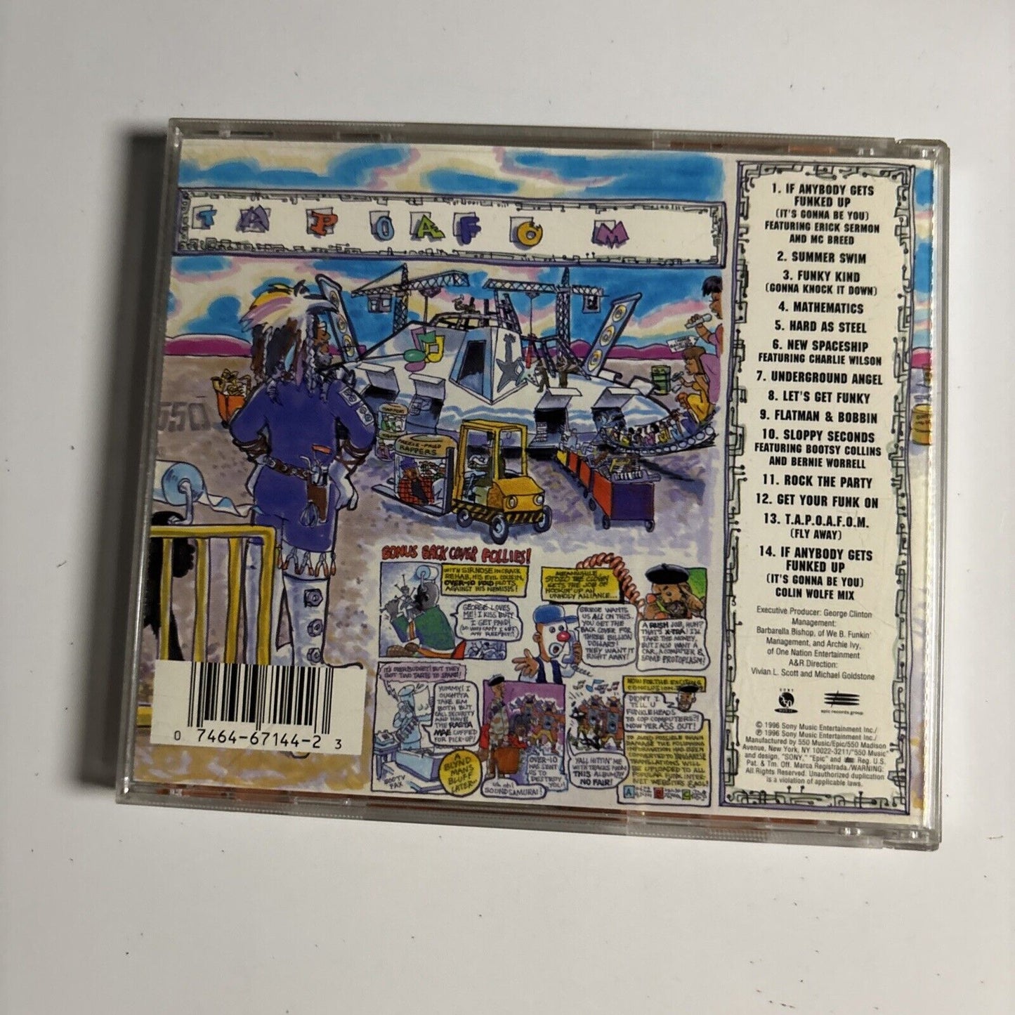 George Clinton & The P-Funk Allstars – T.A.P.O.A.F.O.M. (CD, 1996) BK 67144