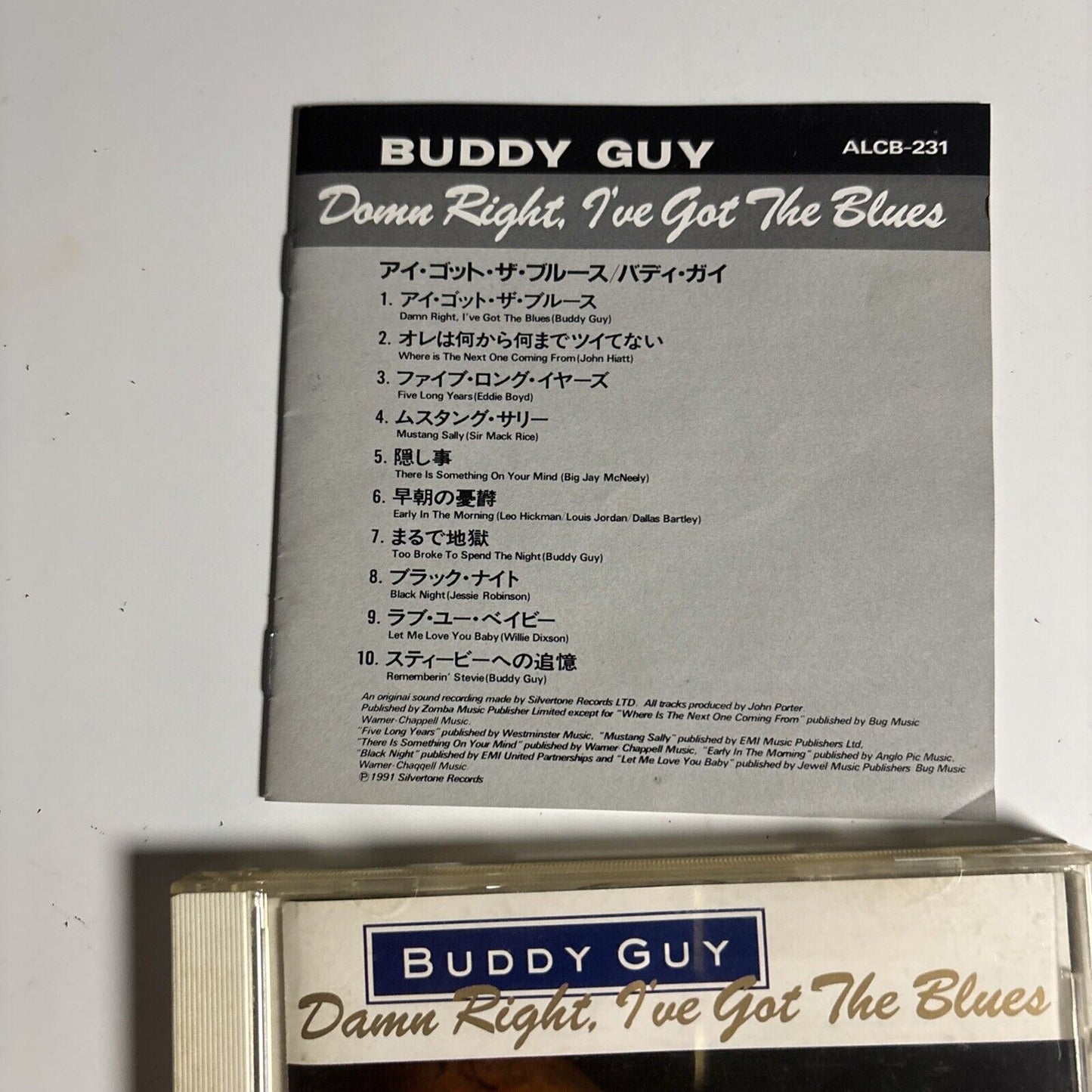 Buddy Guy – Damn Right, I've Got The Blues (CD, 1991) alcb-231 Japan