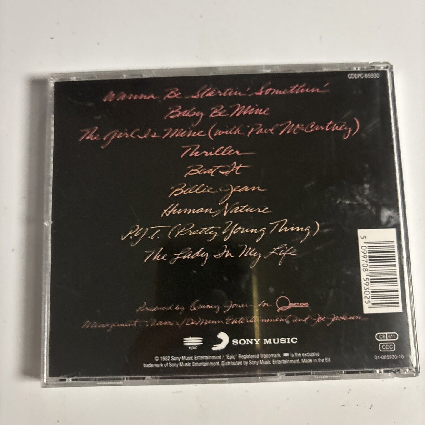 Michael Jackson – Thriller (CD, 1982) CD 85930