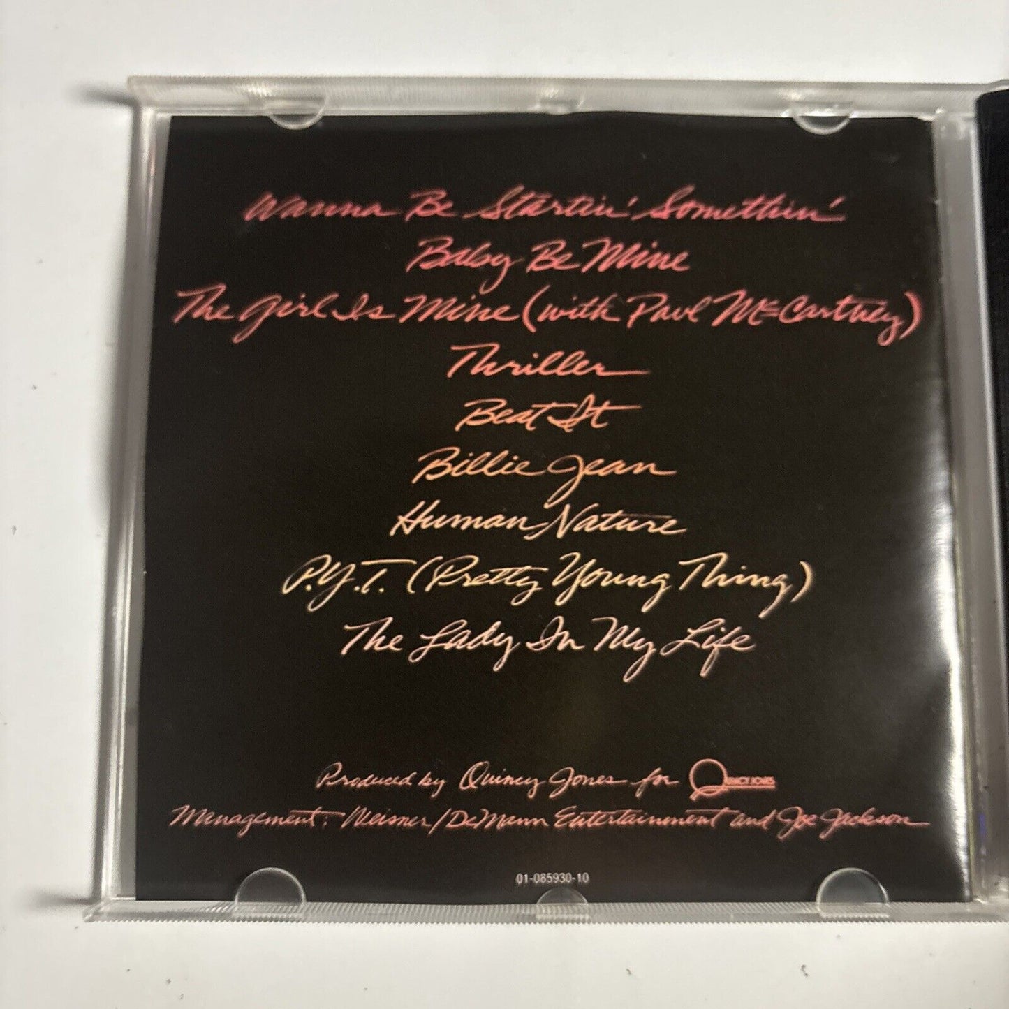 Michael Jackson – Thriller (CD, 1982) CD 85930