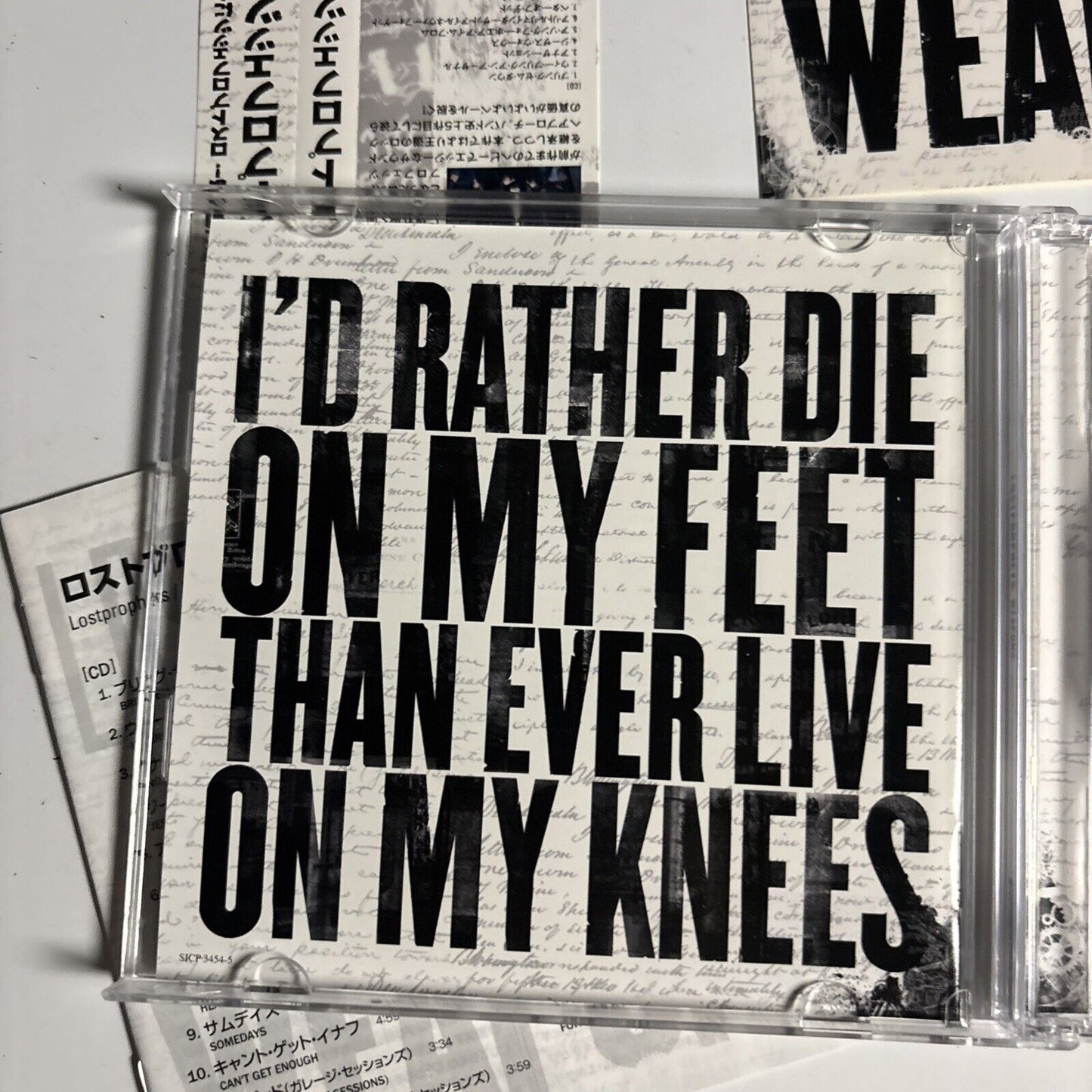 Lostprophets – Weapons (2012, CD + DVD) sicp-3454-5 Japan obi, sticker, DVD