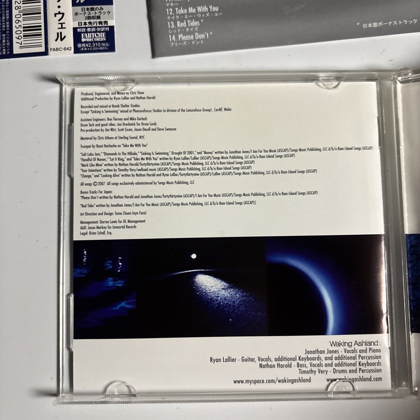Waking Ashland – The Well (CD, 2007) face-042 obi, Japan Bonus Track