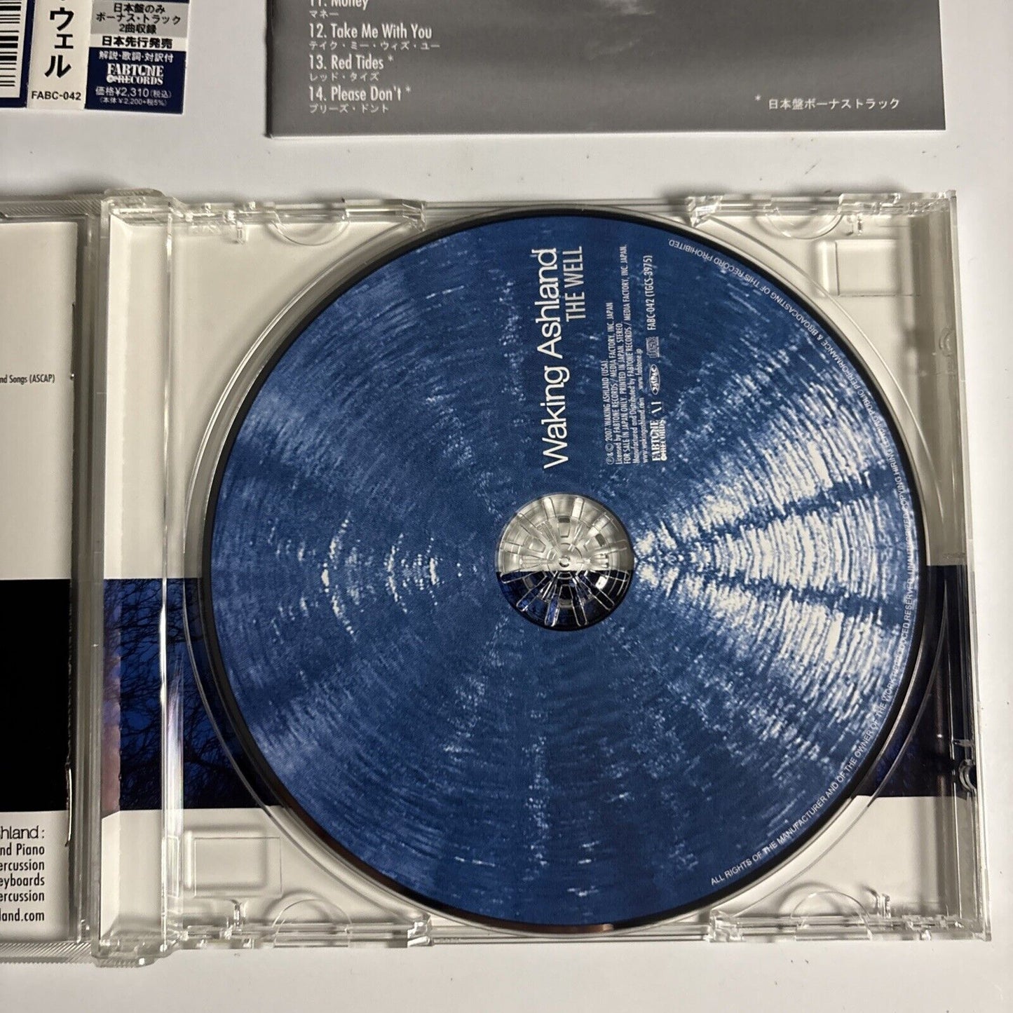 Waking Ashland – The Well (CD, 2007) face-042 obi, Japan Bonus Track