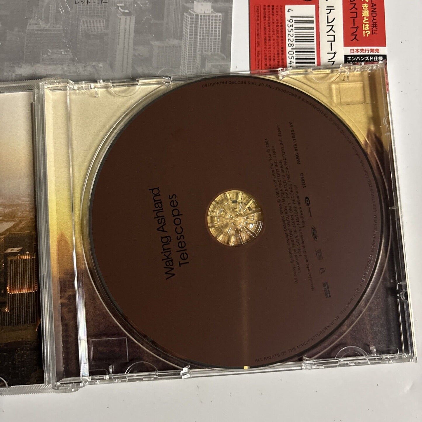 Waking Ashland – Telescopes (CD, 2006) fabc-018 obi, Japan Bonus Track