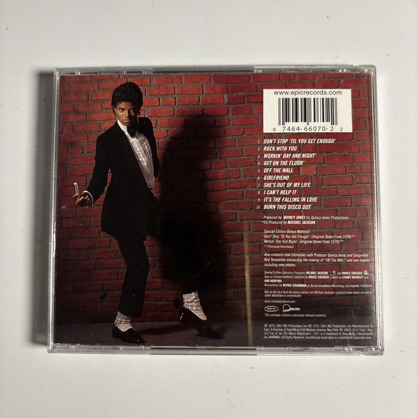 Michael Jackson – Off The Wall - Special Edition (CD, 2001) EK